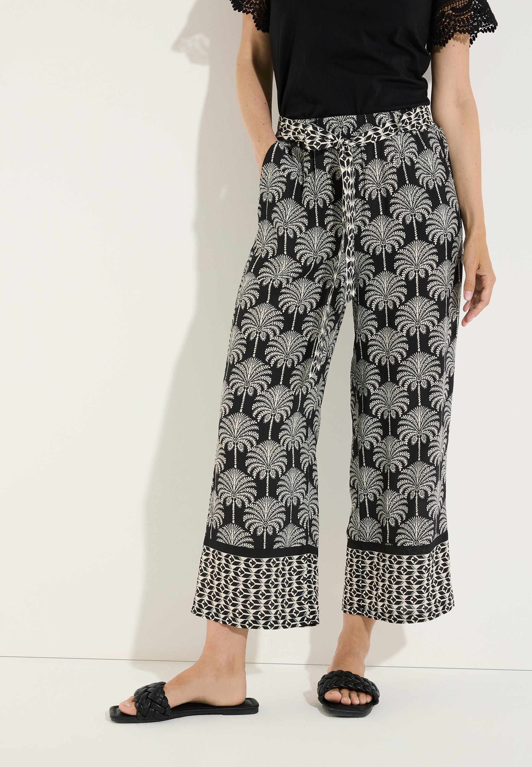 More & More Damen Hosen Twotone Pa