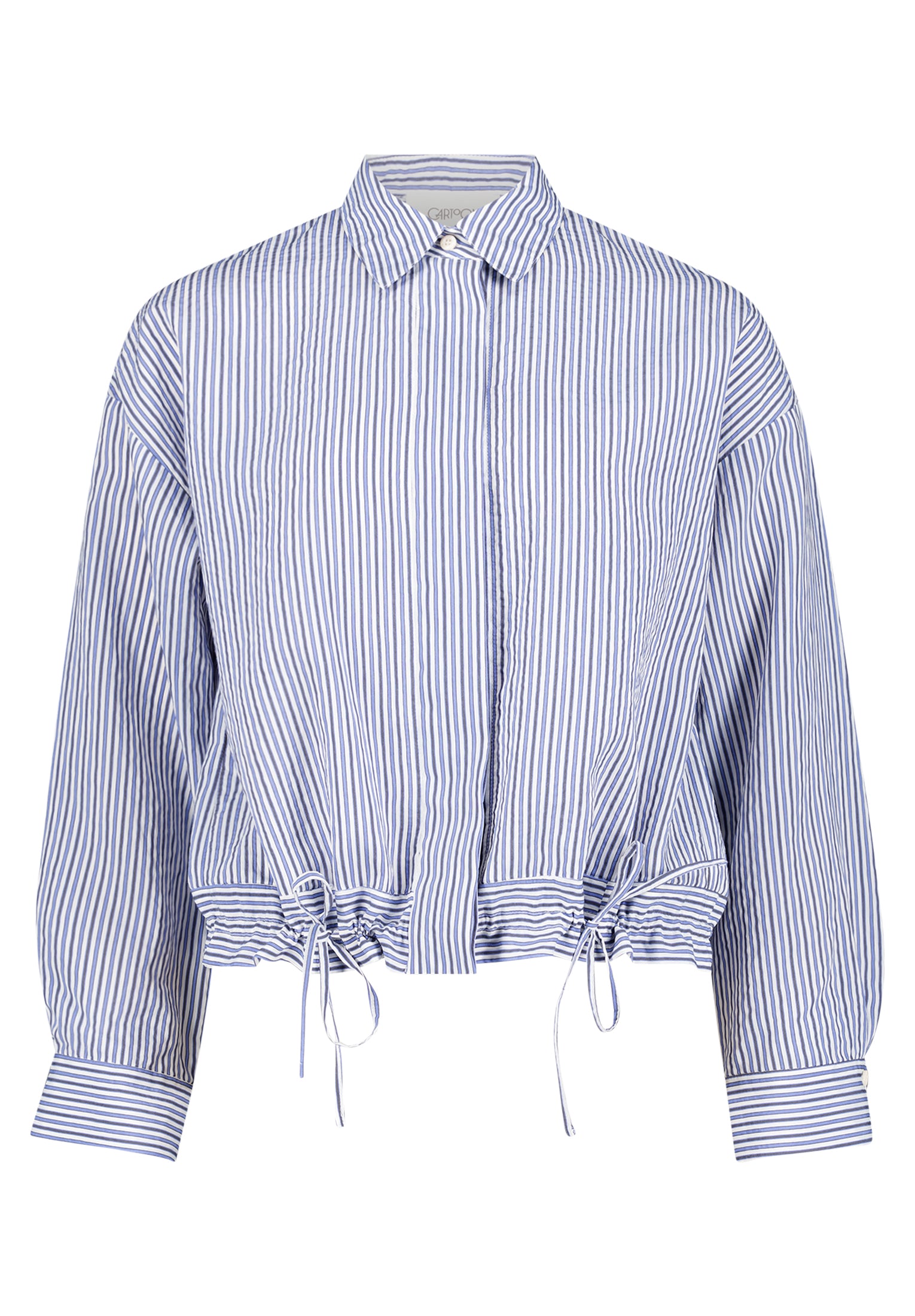 Cartoon Damen Blusen Blue/White