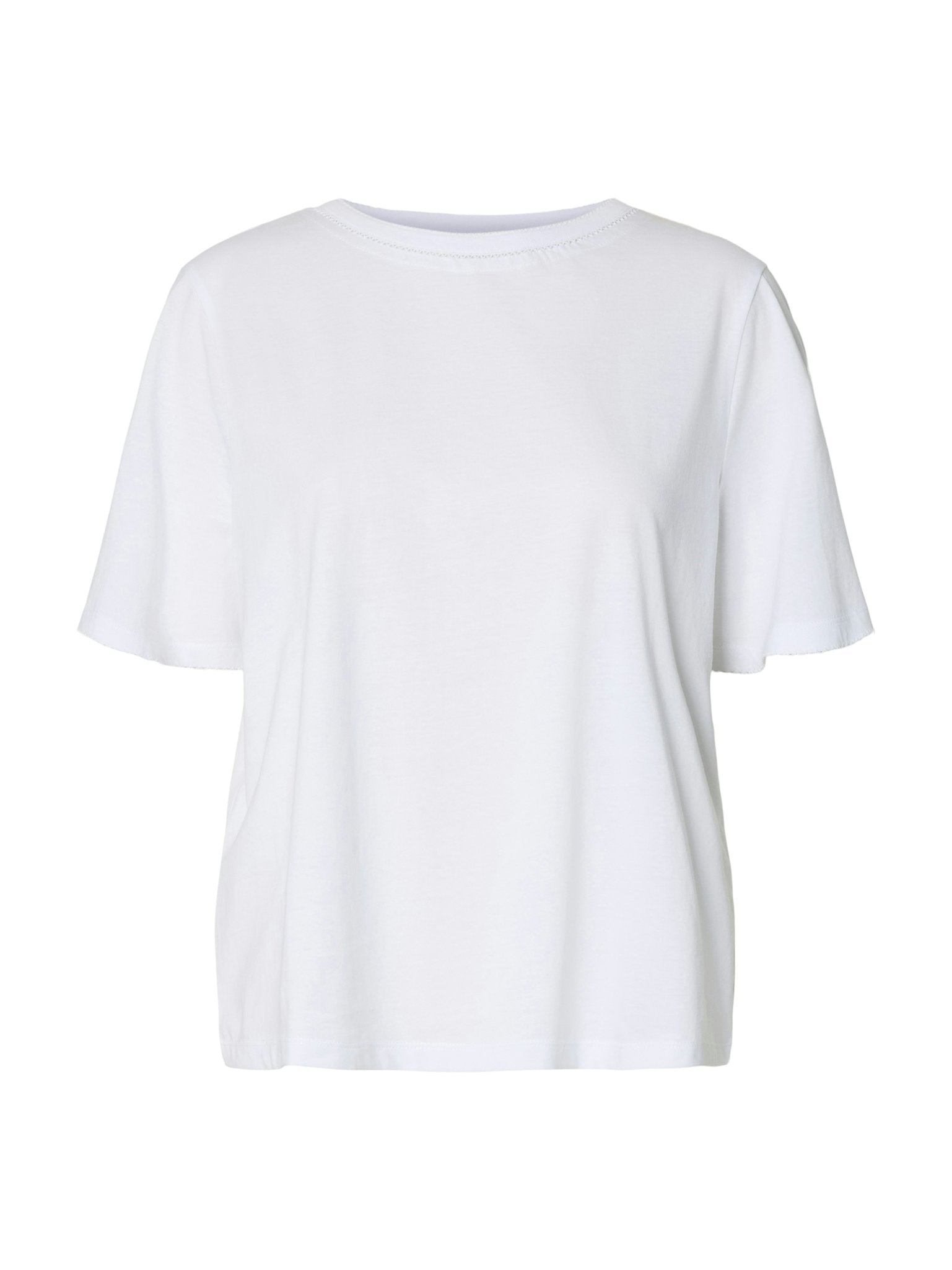 Selected Femme Damen T-Shirts Bright White