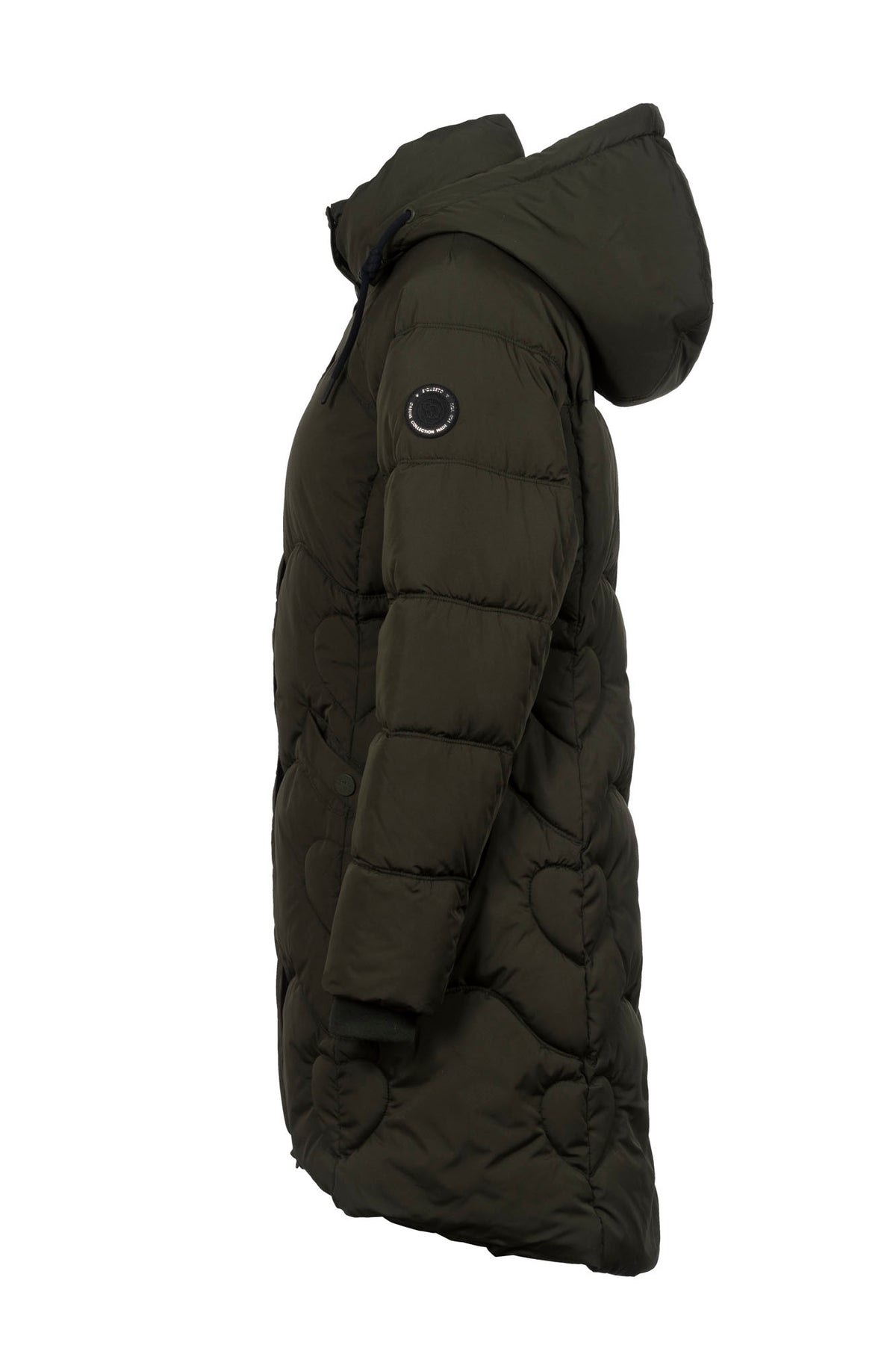 Soquesto Damen Mantel Dunkelkhaki