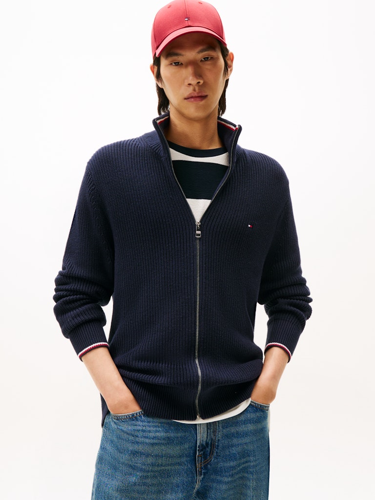 Tommy Hilfiger Herren Strickjacken Dw Blue