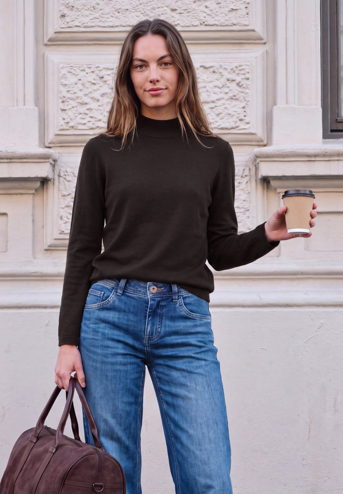 Street One Studio Damen Pullover  Charred B