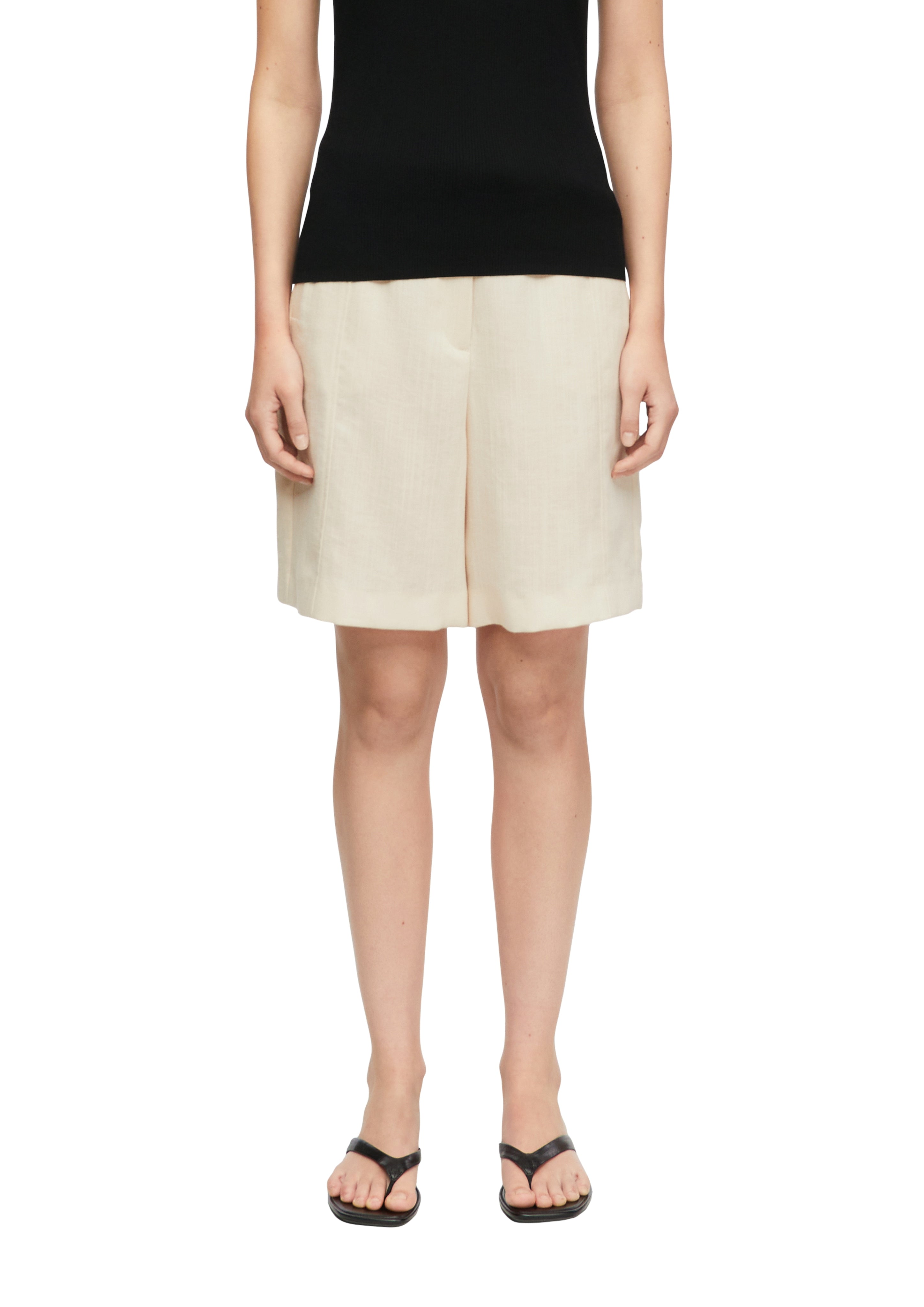 Comma Damen Shorts Grey/Black