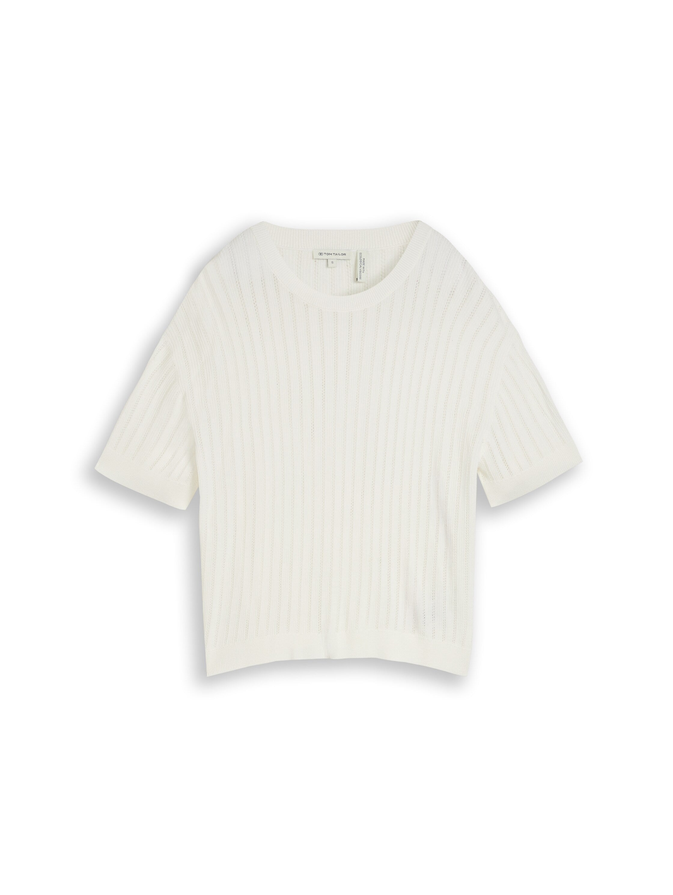 Tom Tailor Damen Pullover Whisper White