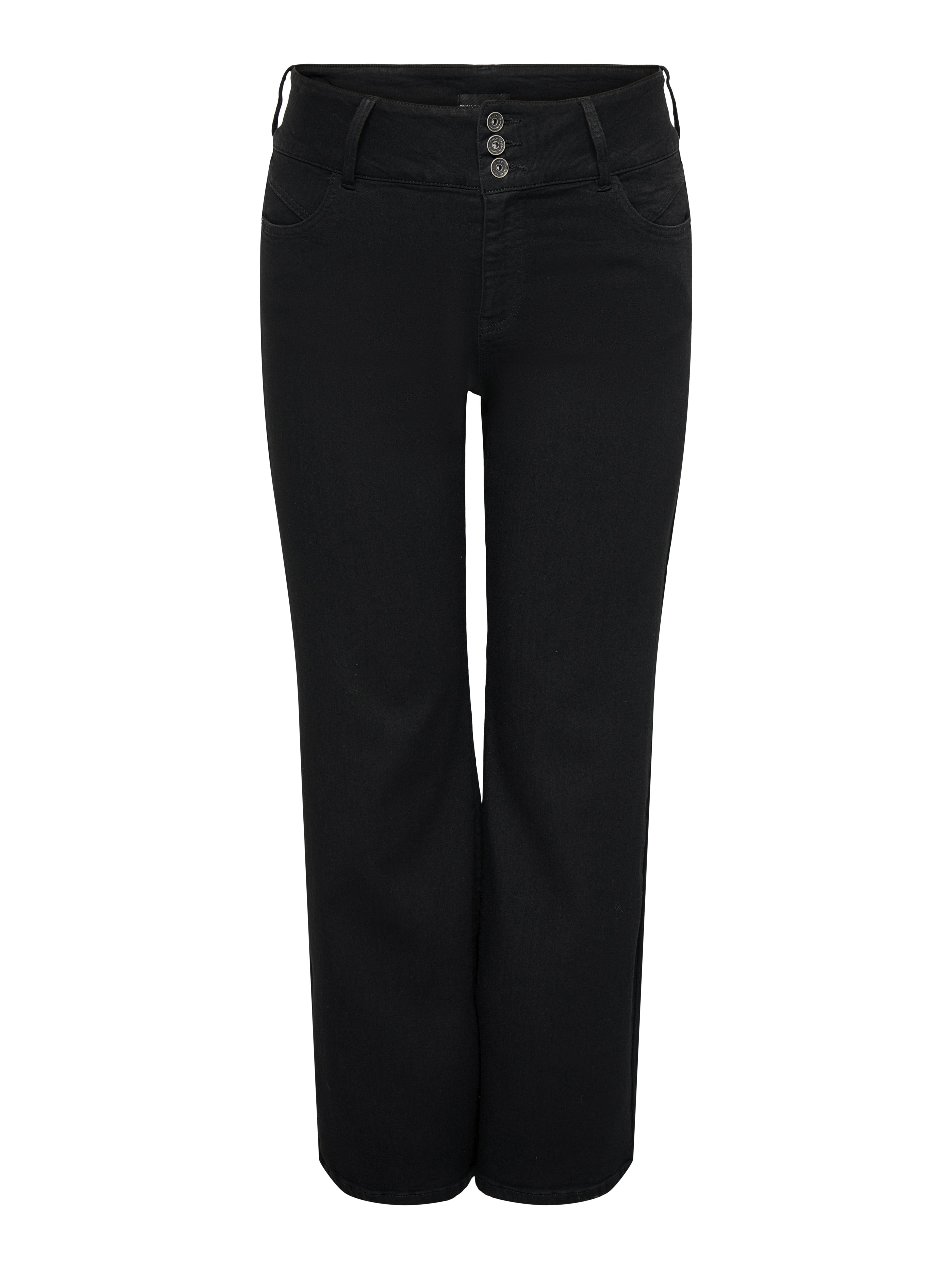 Only Caramkoma Damen Jeans Black Denim