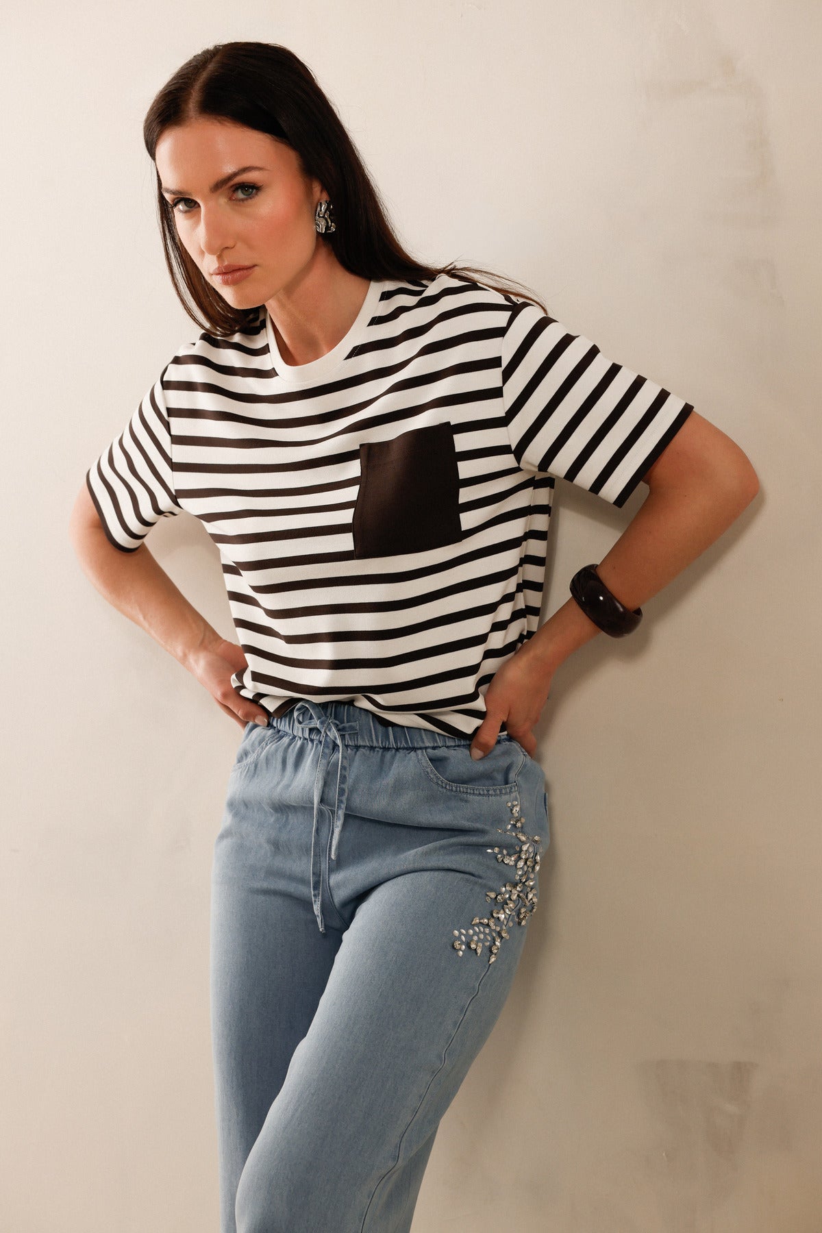 Monari Damen T-Shirts  Coffee Ring