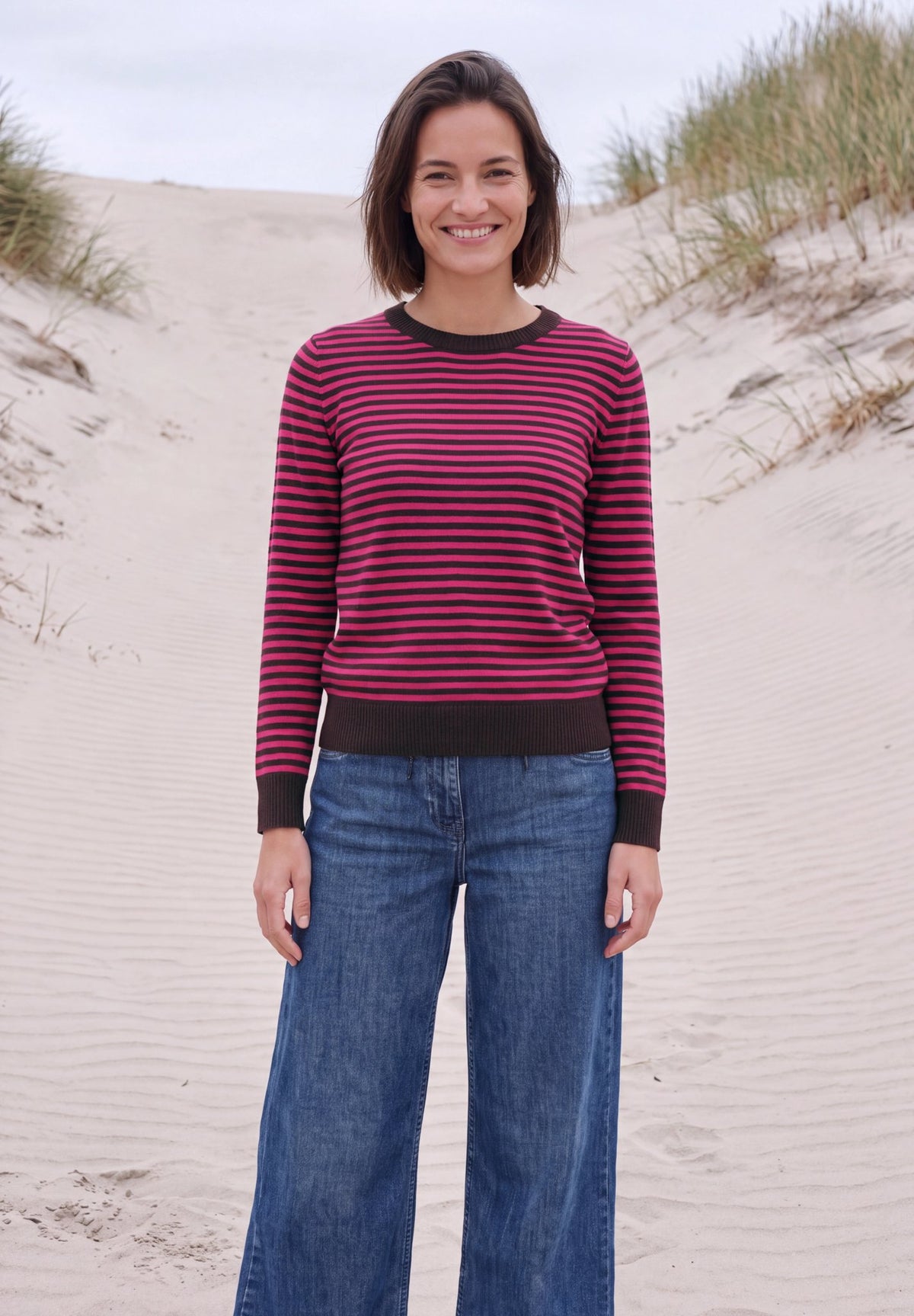 Cecil Damen Pullover Pink Flas
