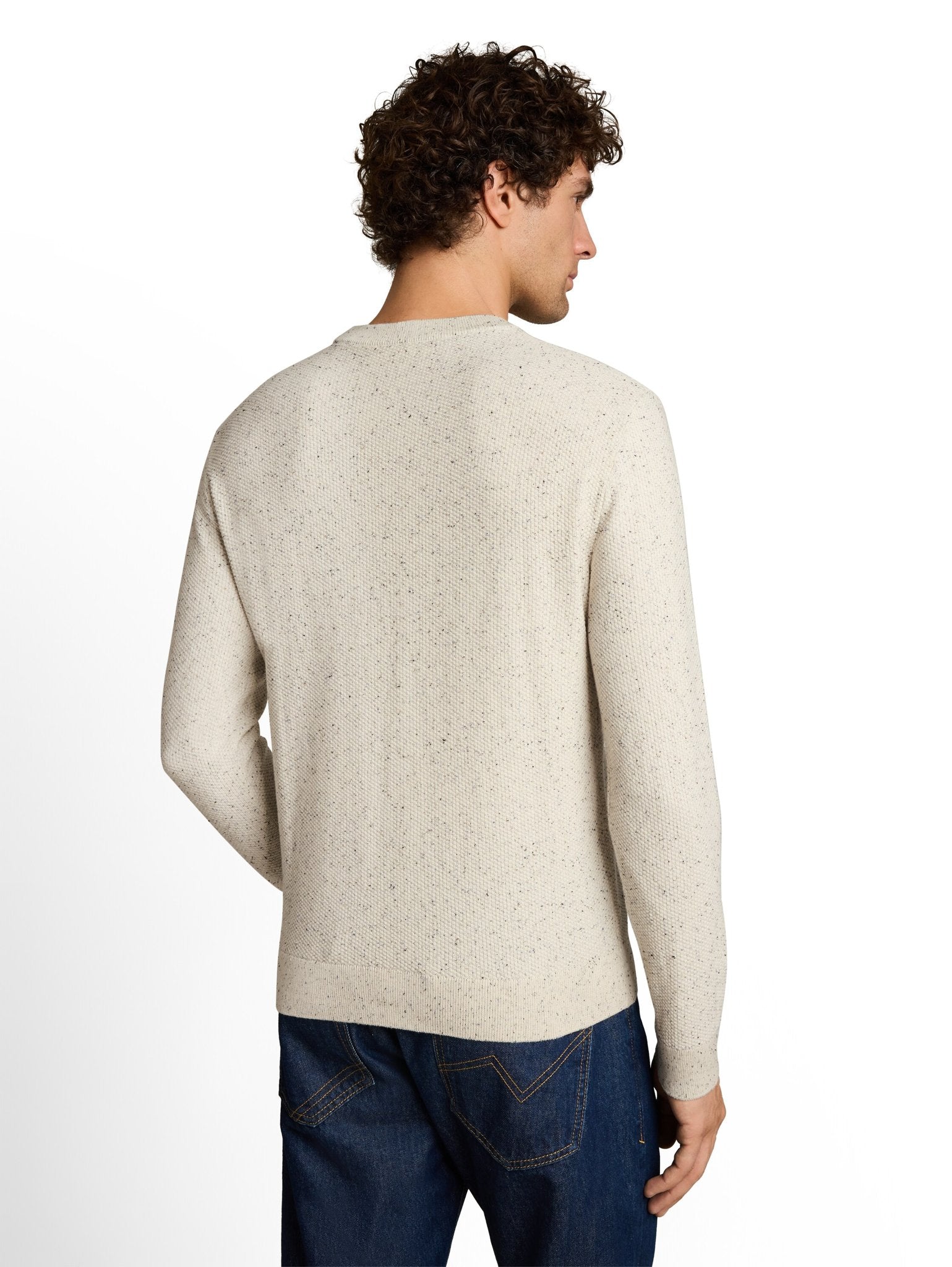 Tom Tailor denim Herren Pullover Off White Neps