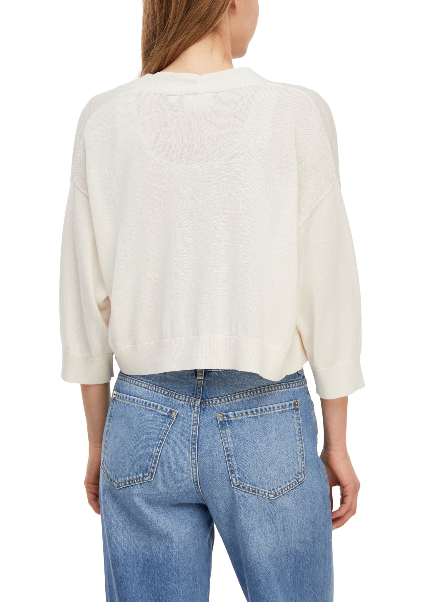 Comma Damen Strickjacken  White
