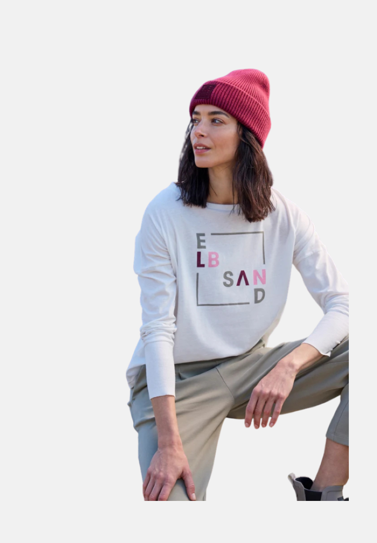 Elbsand Damen T-Shirts  Cloud Whi