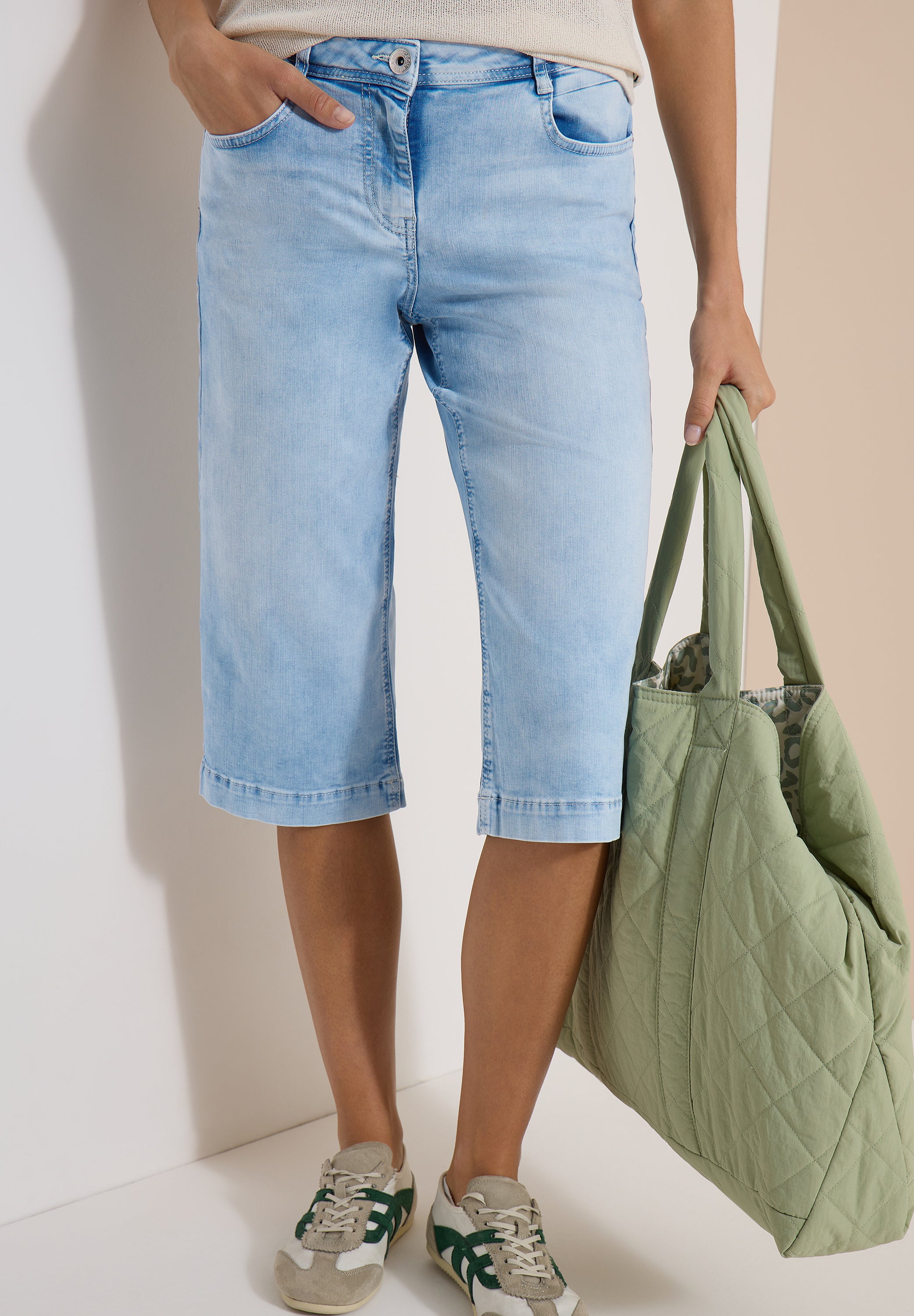 Cecil Damen Hosen  Light Blu