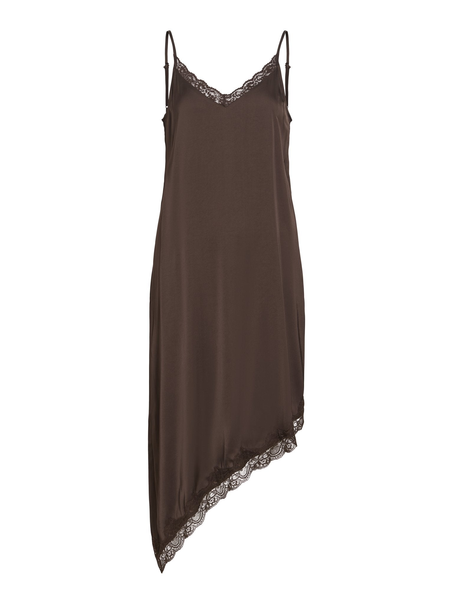 Vila Damen Kleider Coffee Bean