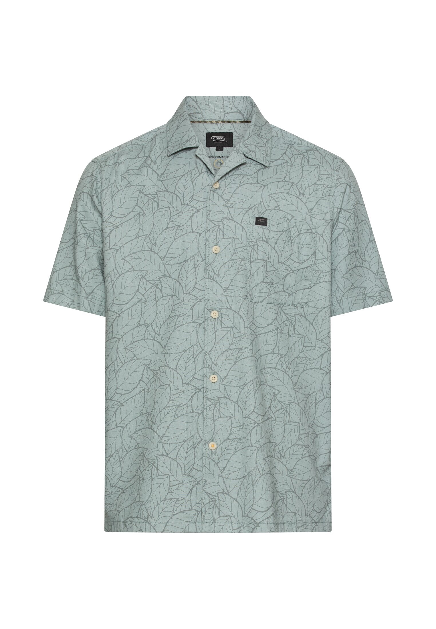Camel active Herren Hemden kurz  Stormy Blue