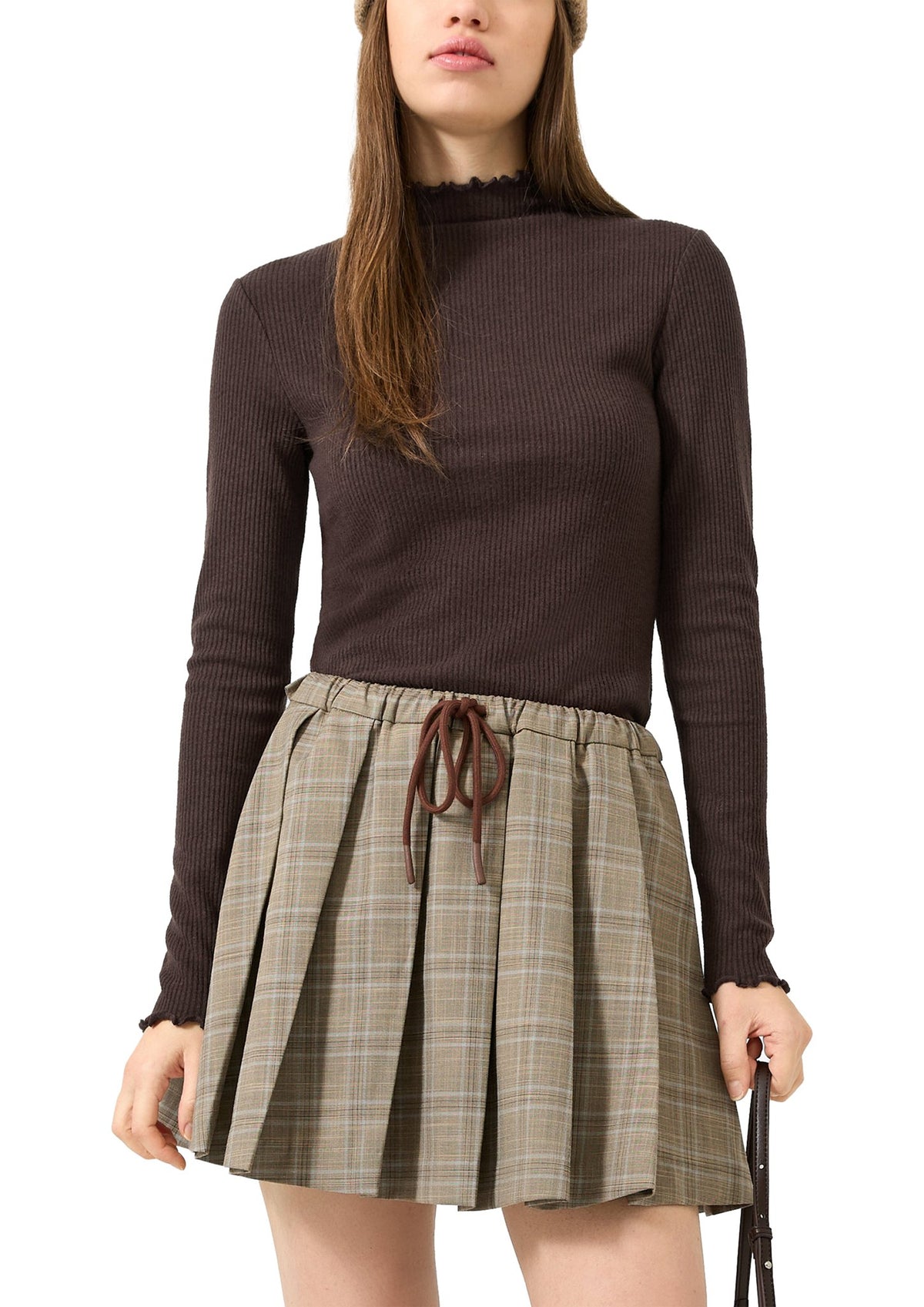 QS by S.Oliver Damen T-Shirts W Brown