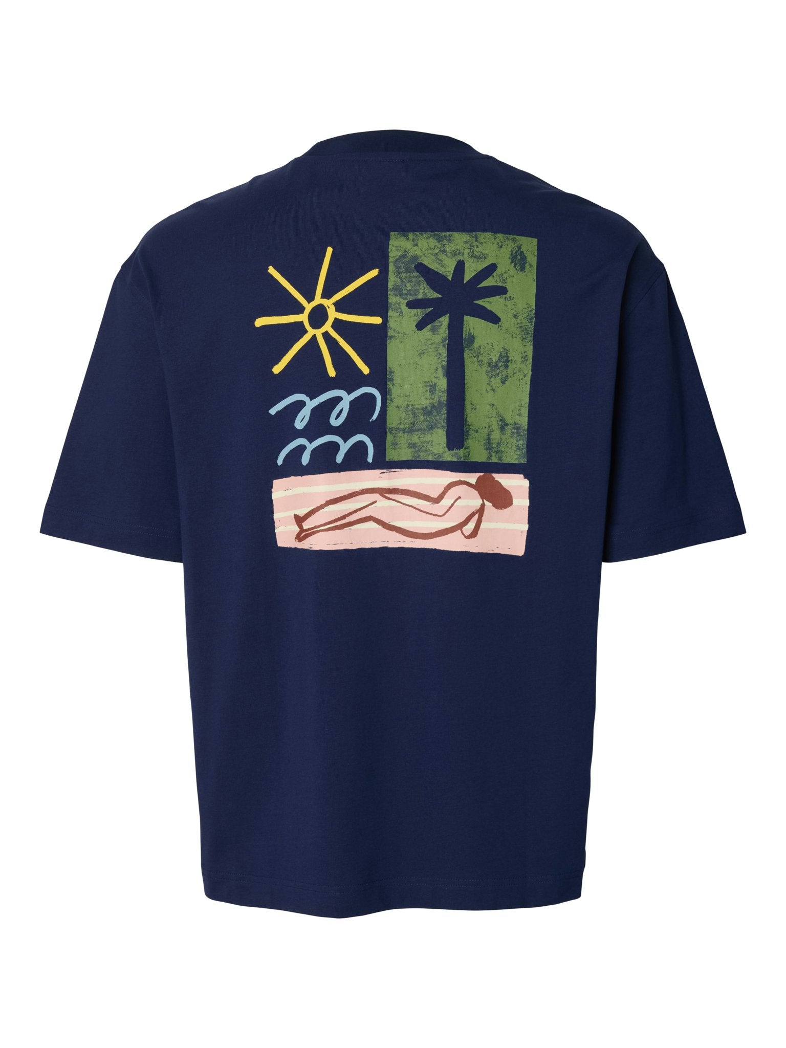 Selected homme Herren T-Shirts kurz  Ocean Ca
