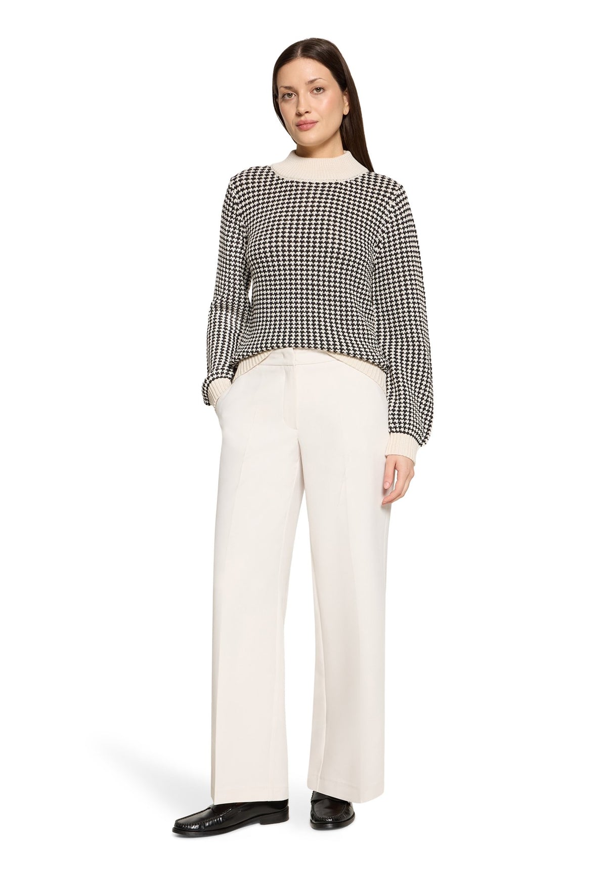 Betty & Co Damen Pullover Cream/Black