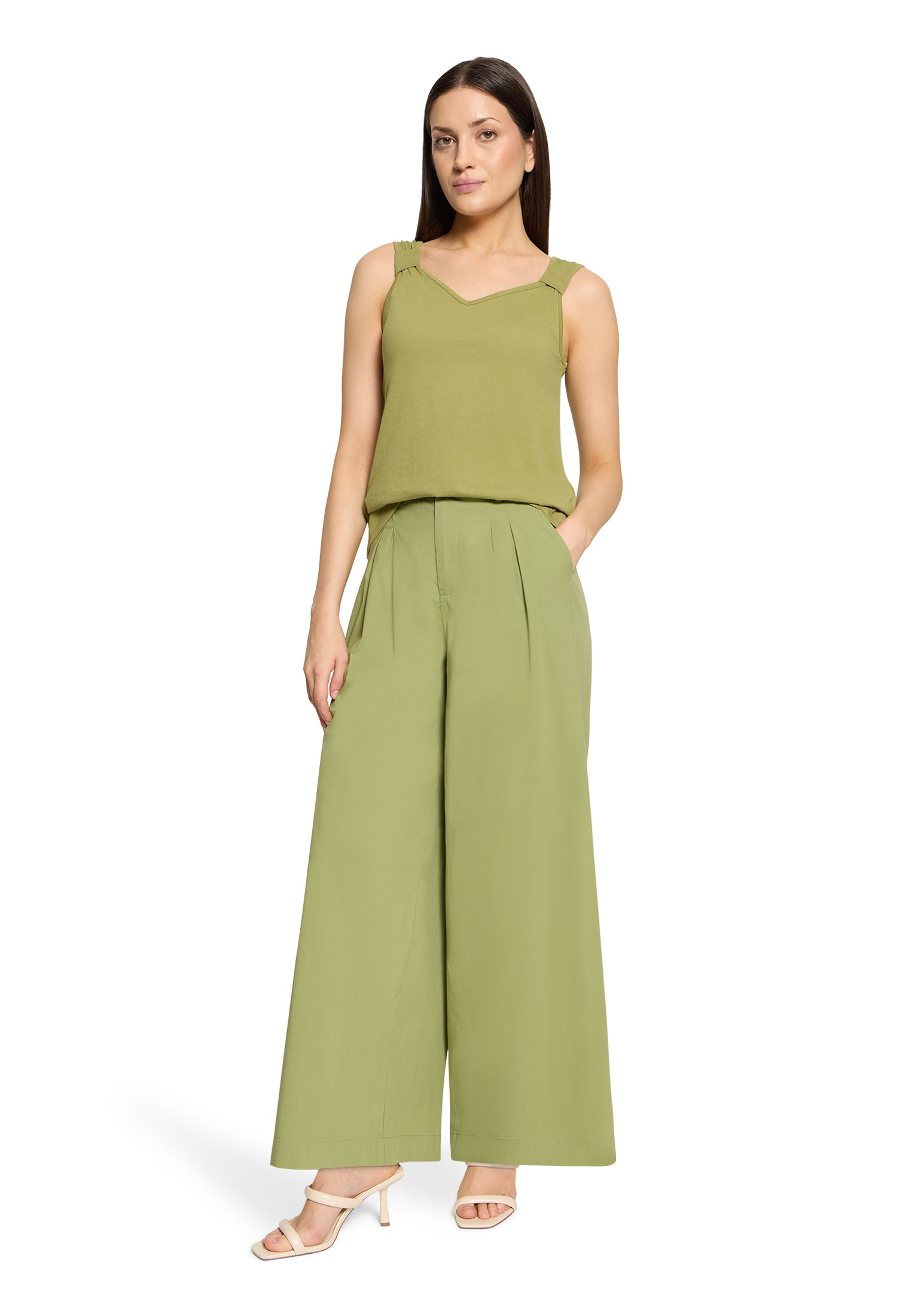 Cartoon Damen Tops Mosstone