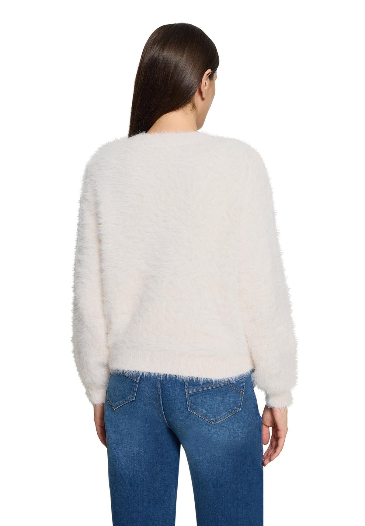 Betty & Co Damen Strickjacken White Sand
