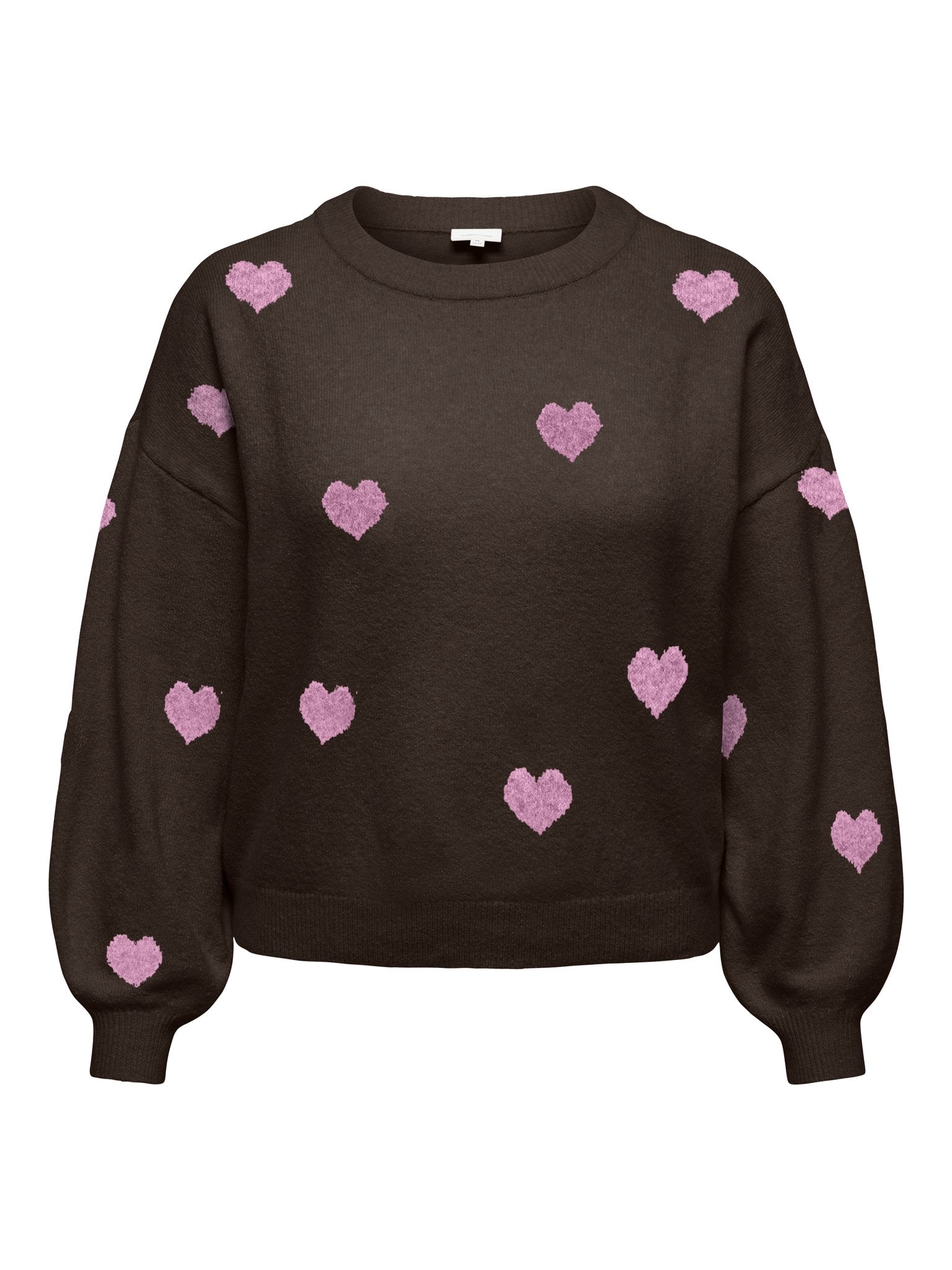 Only Caramkoma Damen Pullover Coffee Bean/Hea