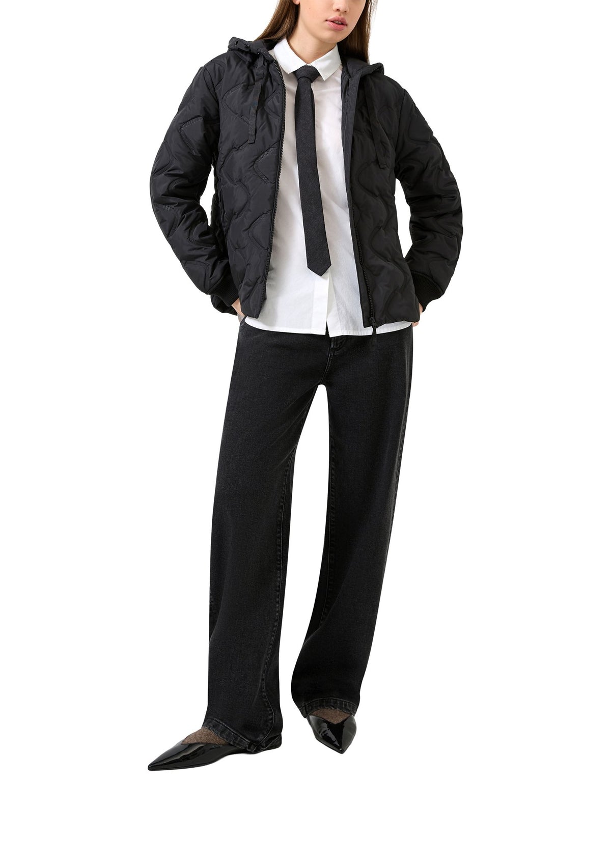 QS by S.Oliver Damen Jacken Grey/Black
