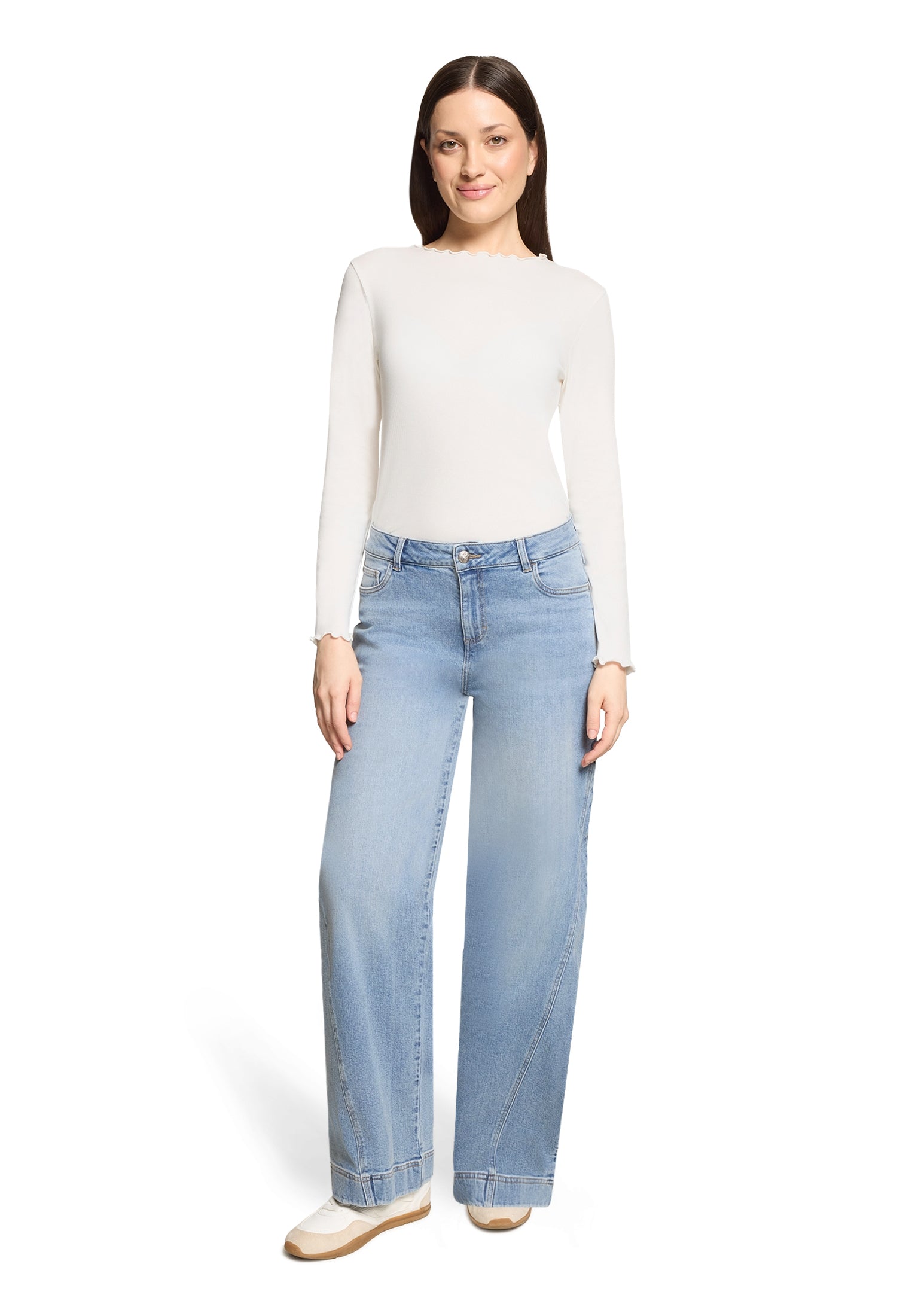 Cartoon Damen Jeans Middle Blue Den