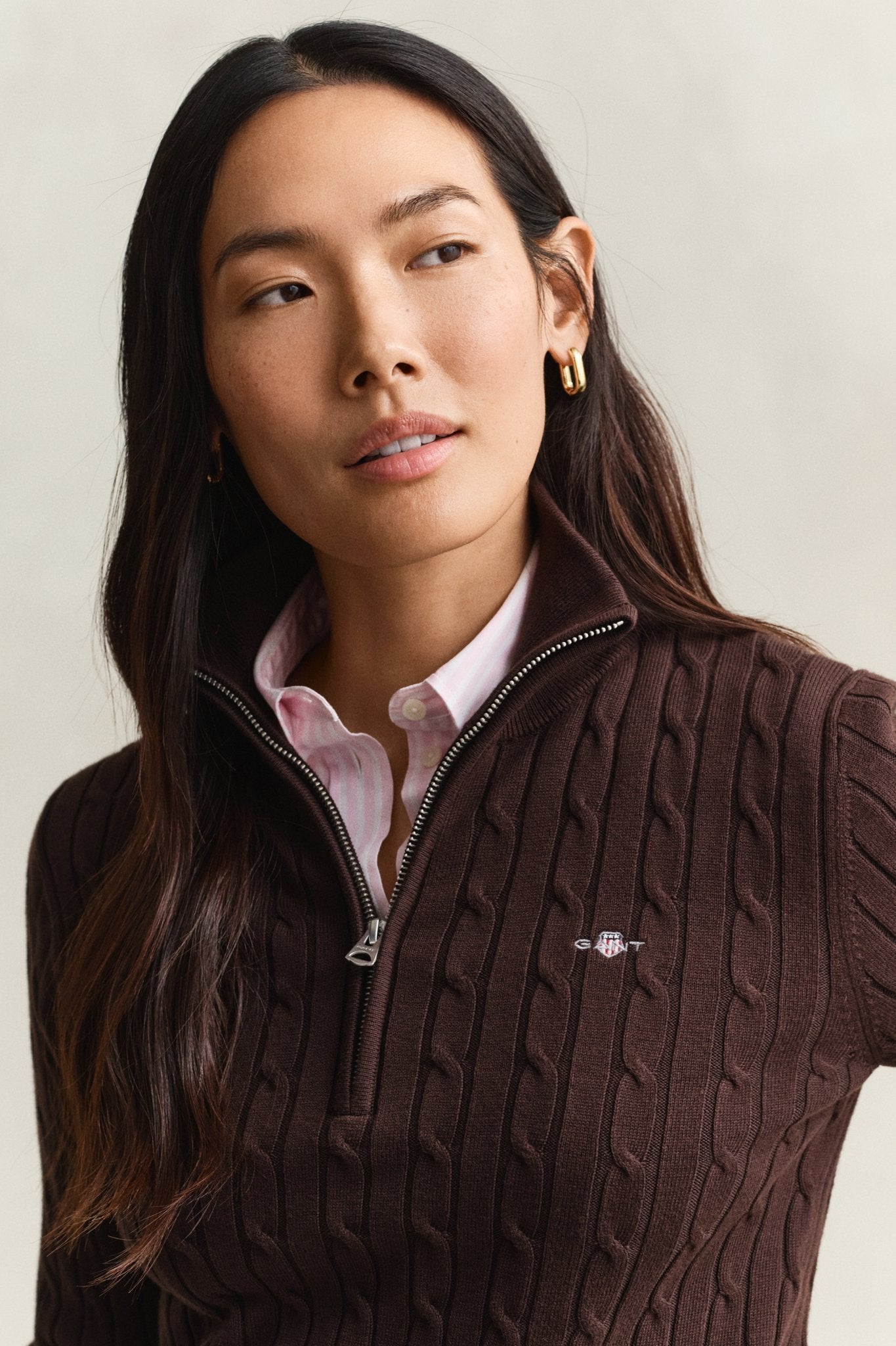 Gant Damen Sweatshirts  Deep Brown