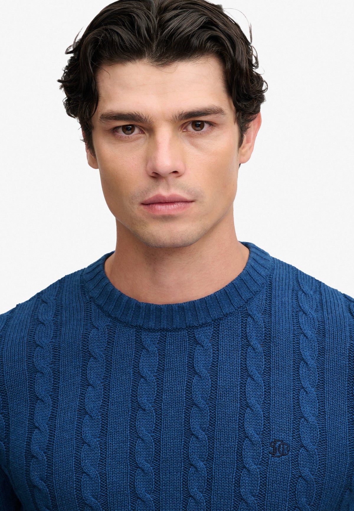 Superdry Herren Strickjacken Lw Sea Blue Ca