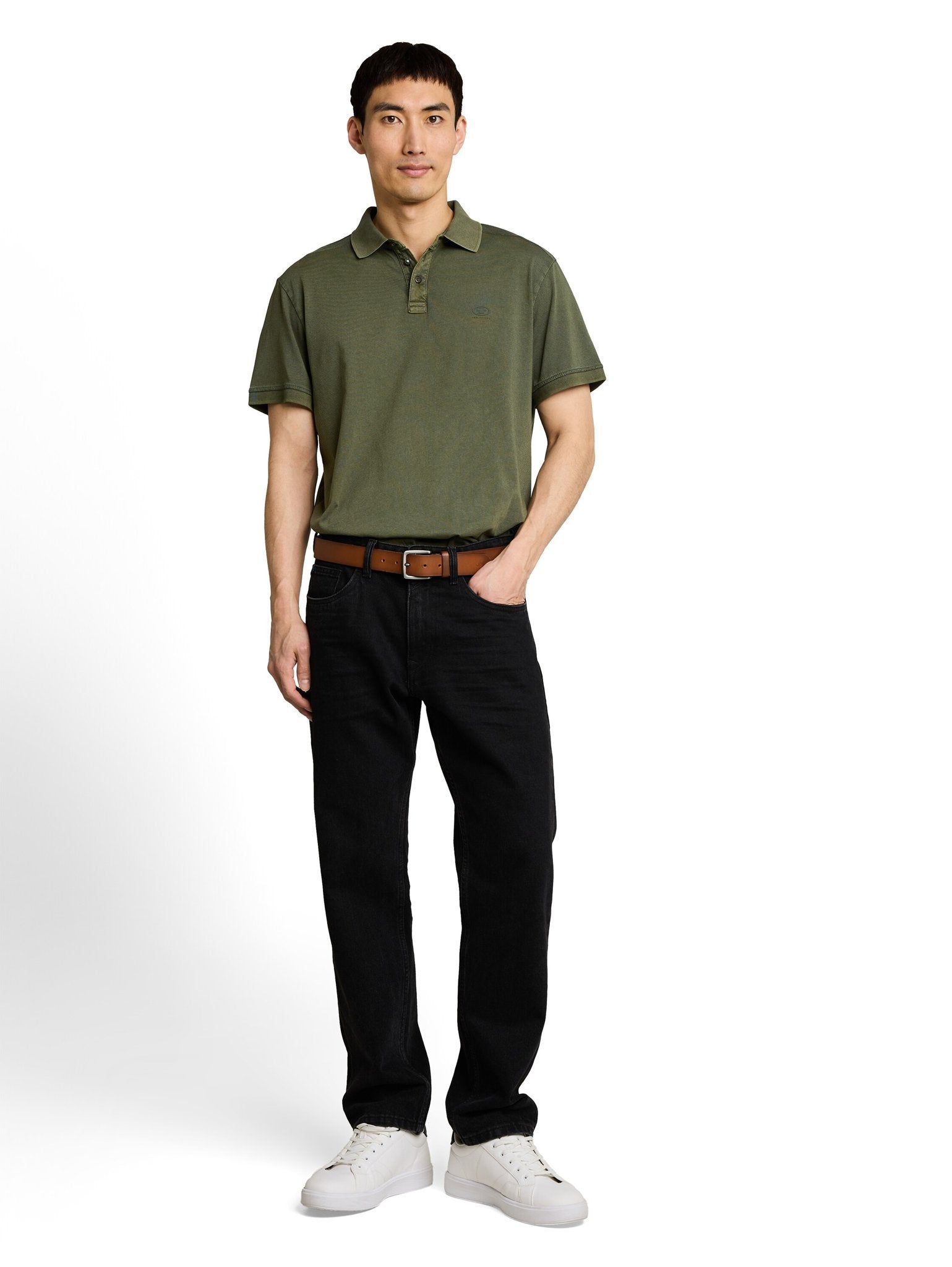 Tom Tailor Herren Polo-Shirts Green Tonal Str