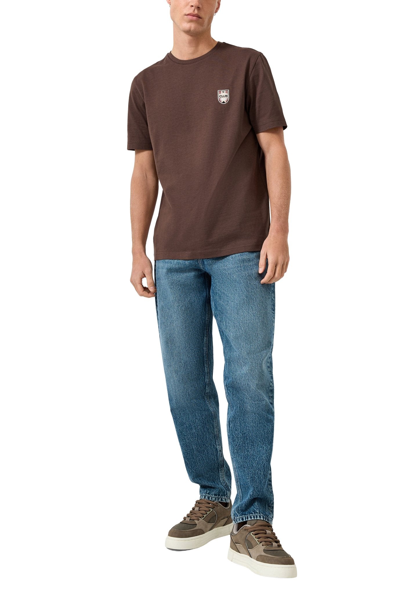 QS by S.Oliver Herren T-Shirts kurz  Brown