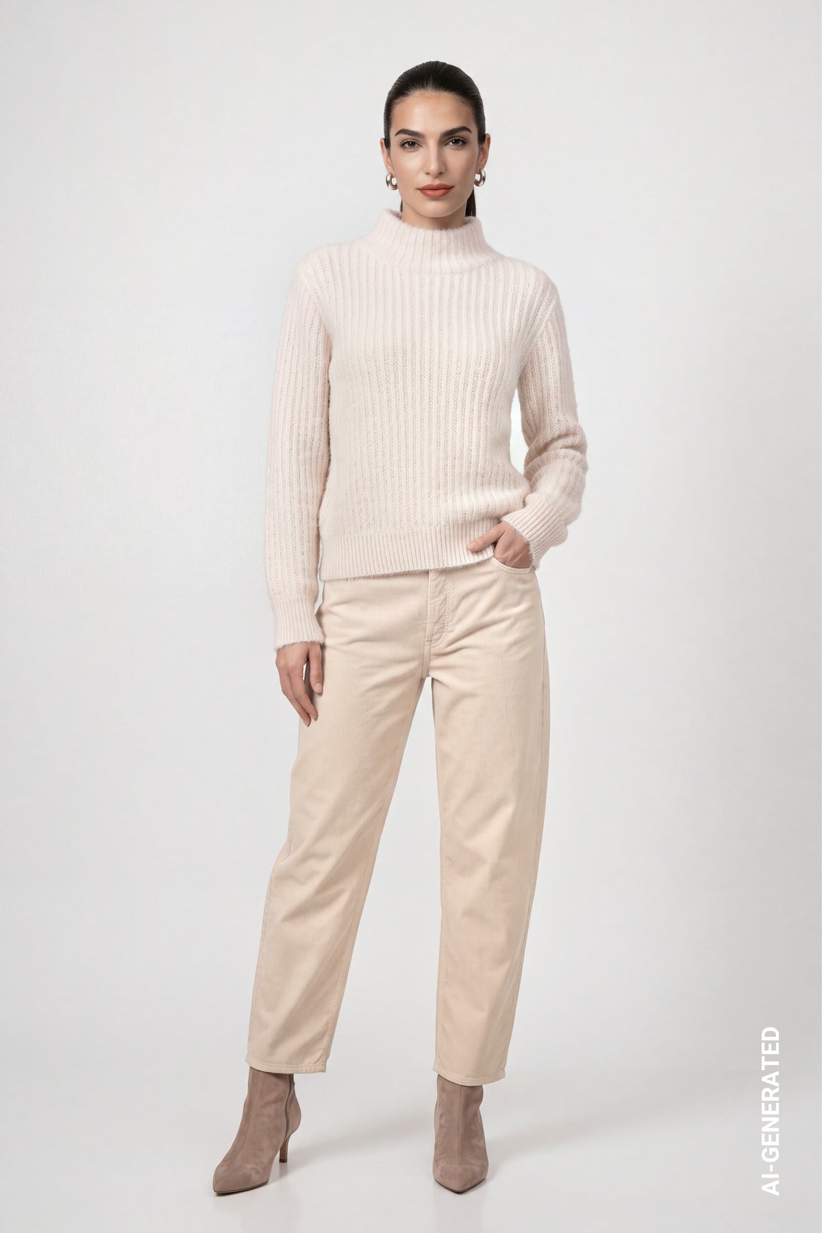Monari Damen Pullover  Crème Brulé