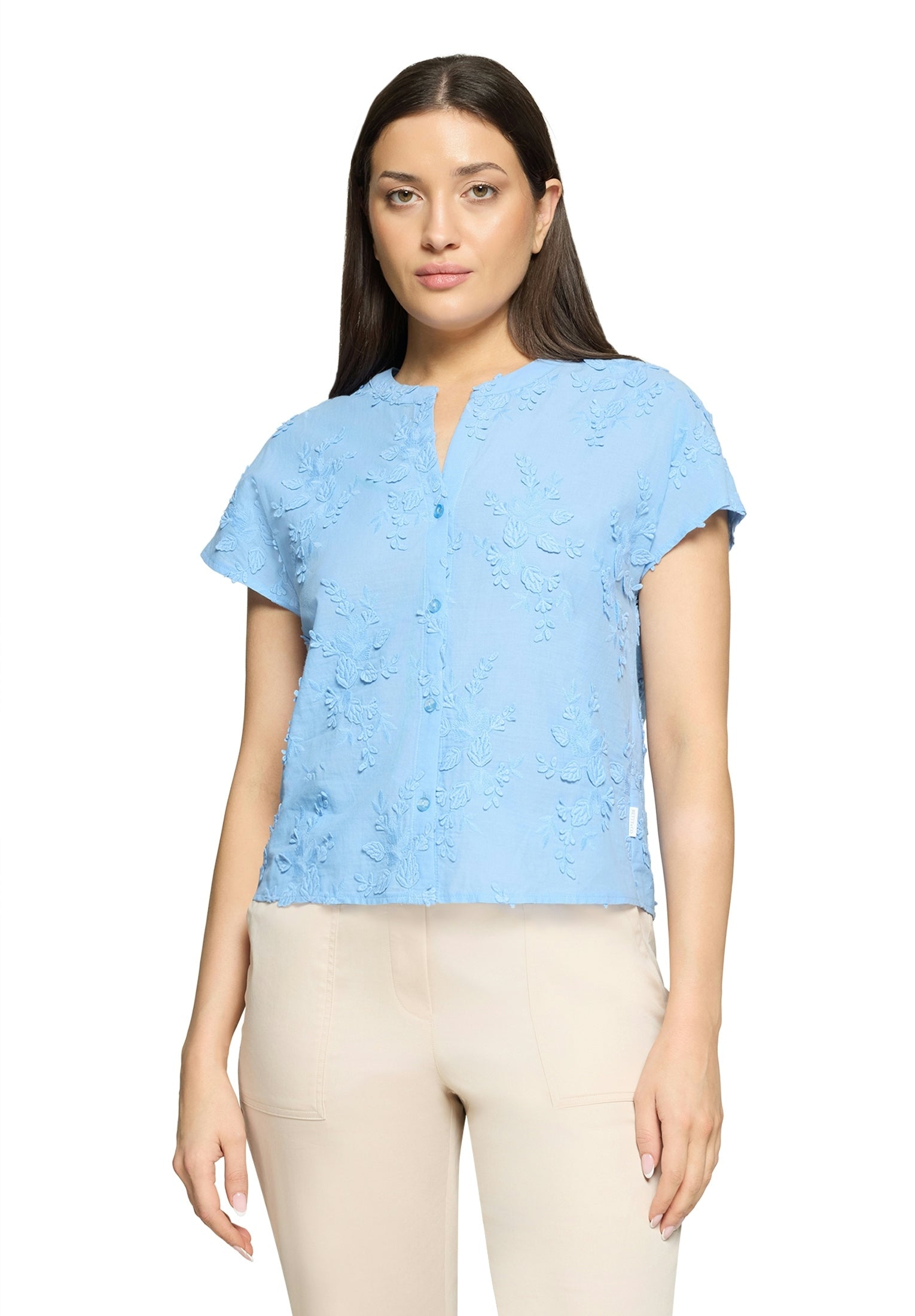 Betty & Co Damen Blusen kurz Waterblue