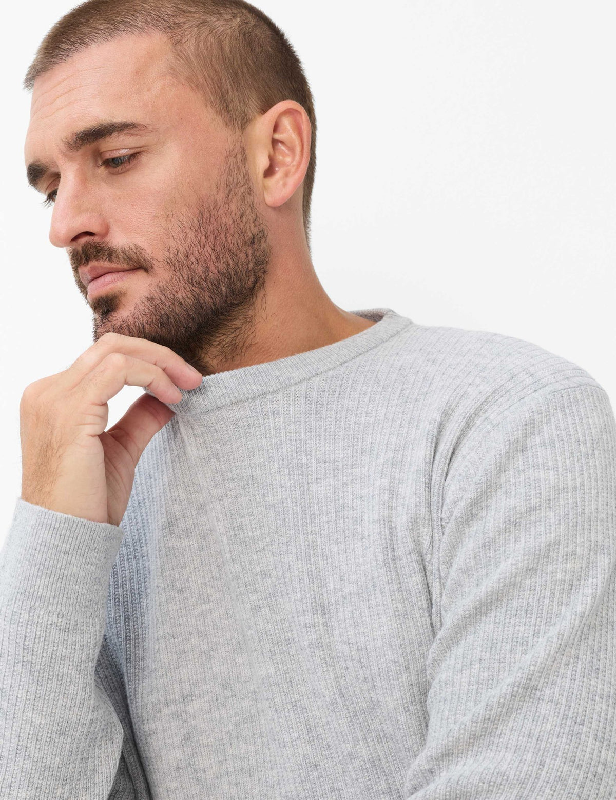 Brax Herren Pullover  Platin