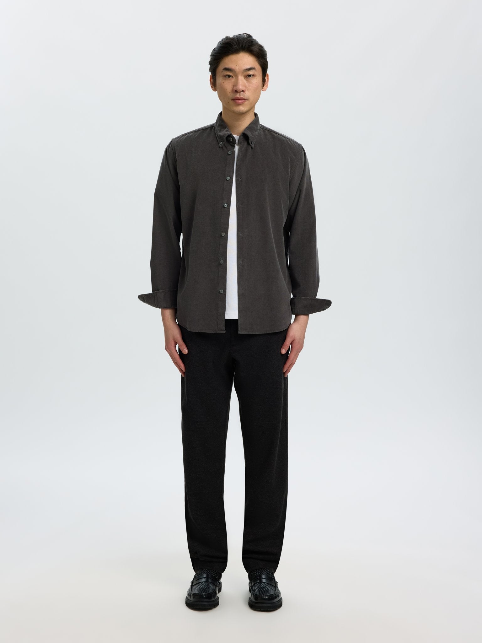 Selected homme Herren Hemden Dark Sha