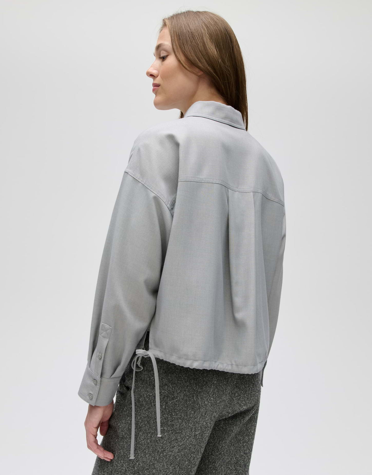 Opus Damen Blusen Hazy Fog Melang