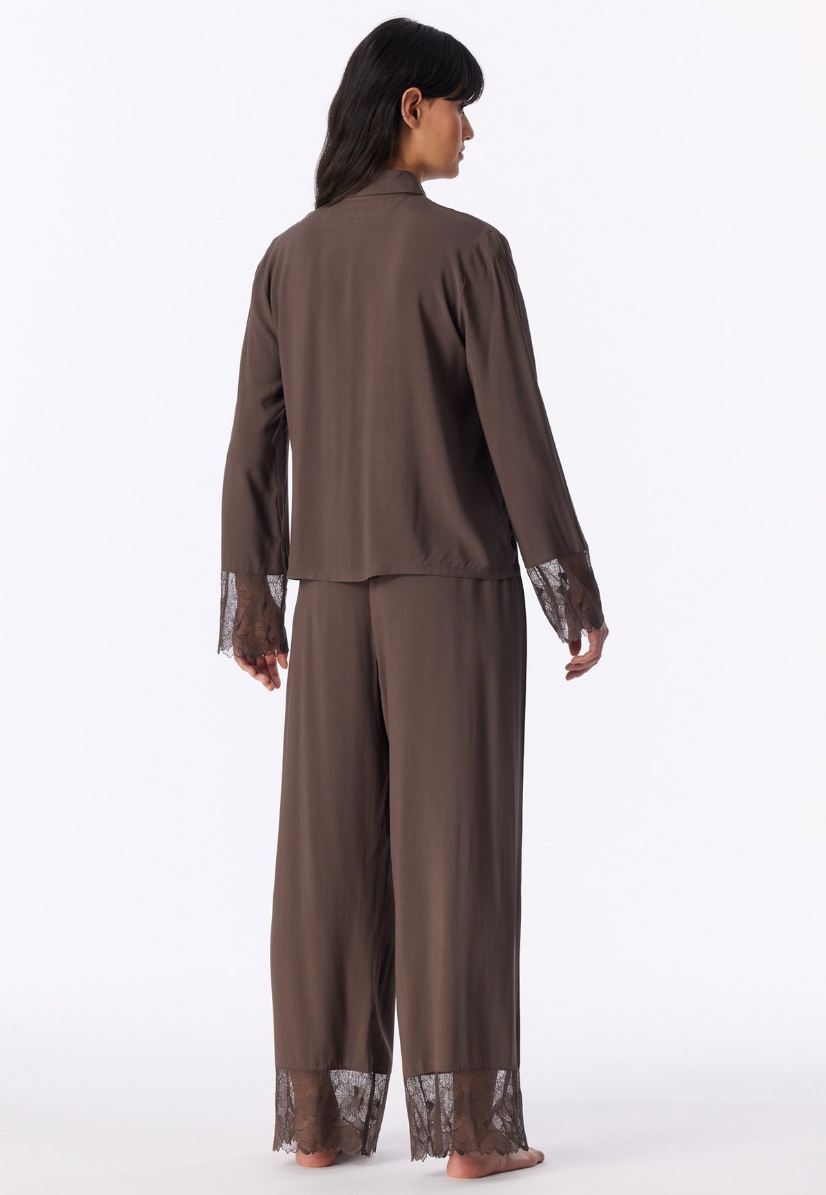 Schiesser Schlafanzug Deep Brown