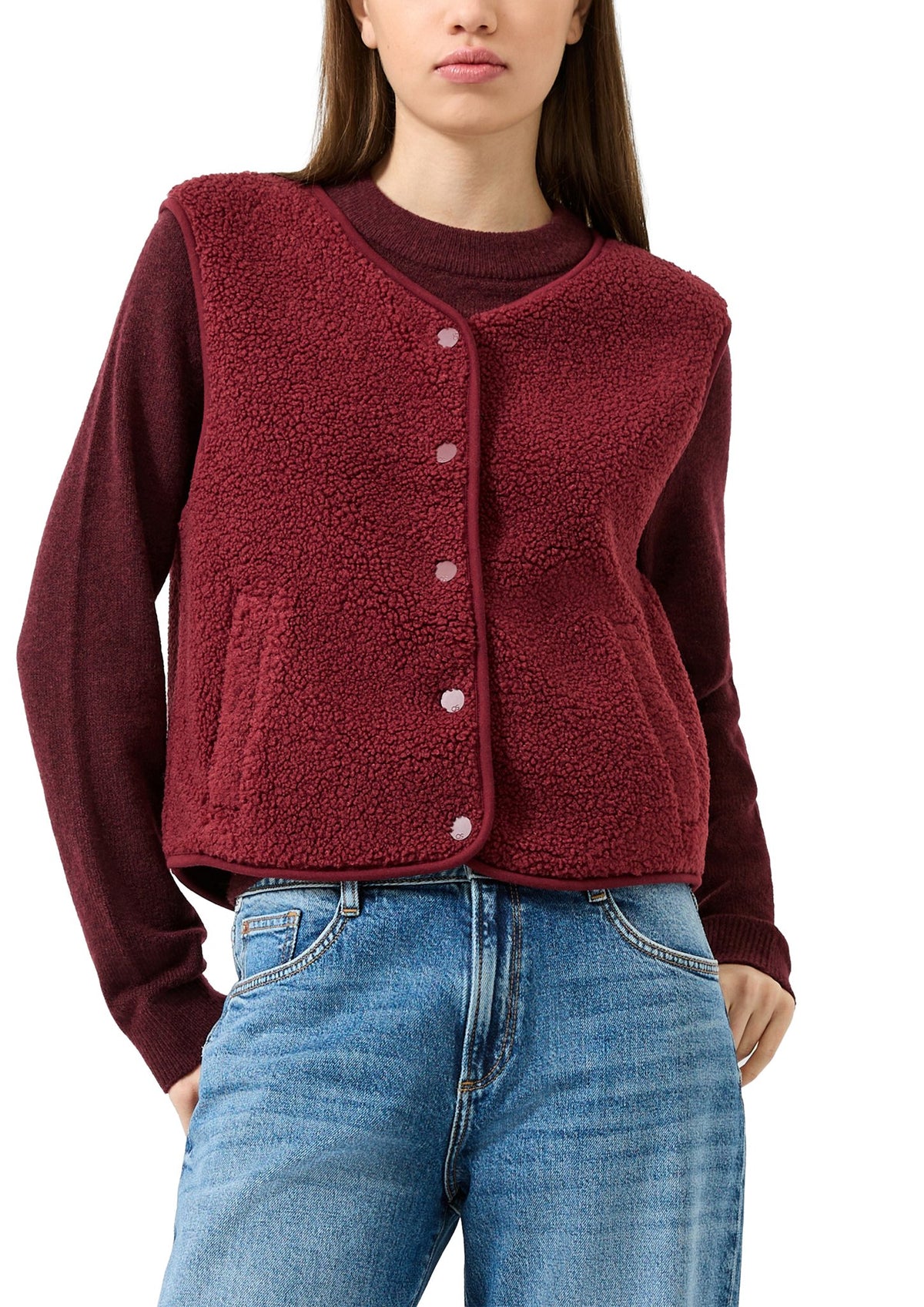 QS by S.Oliver Damen T-Shirts  Red
