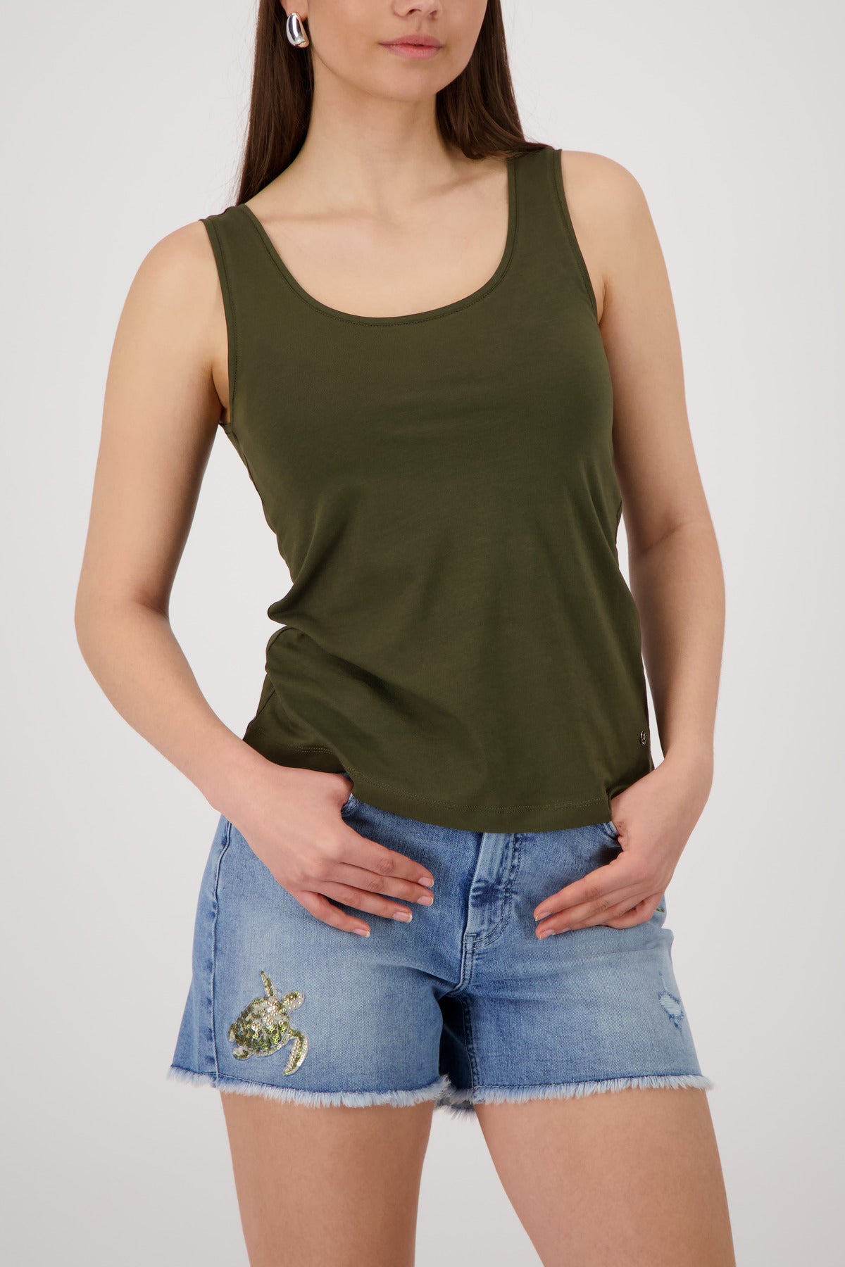 Monari Damen Tops  Olive