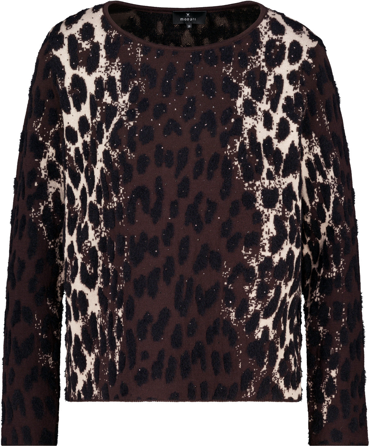 Monari Damen Pullover Black Coffe