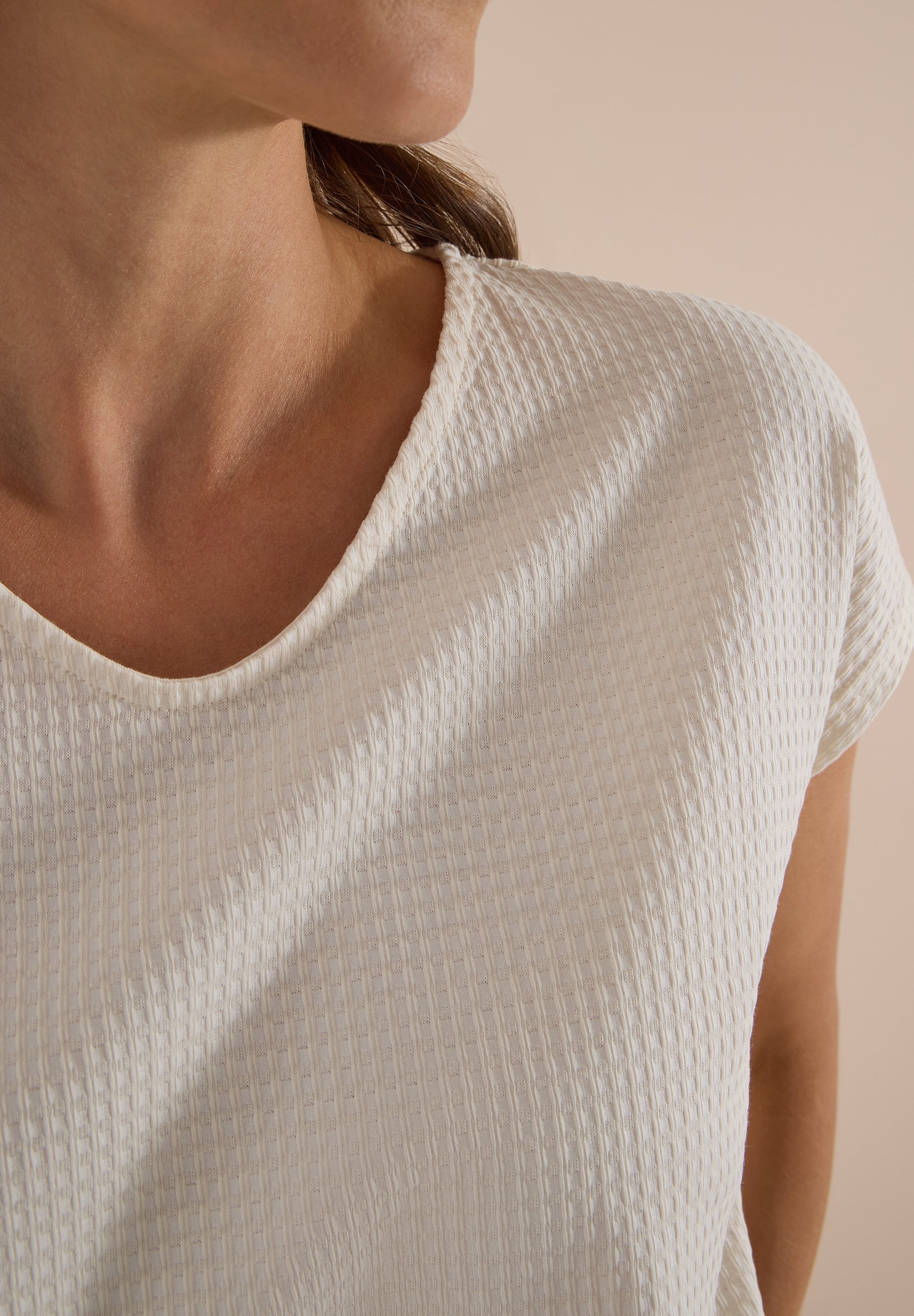 Cecil Damen T-Shirts Vanilla W