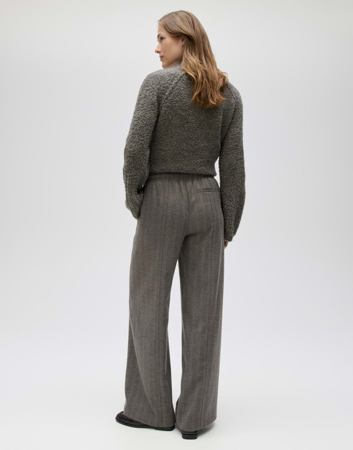 Opus Damen Hosen Warm Greige