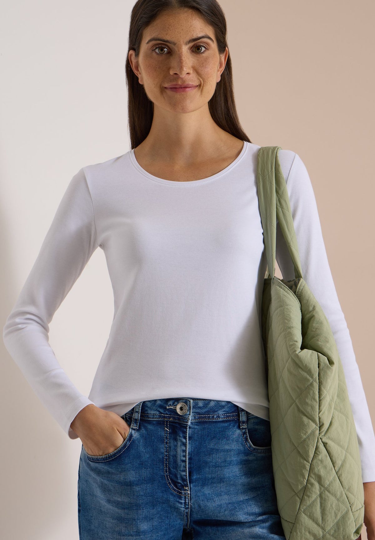 Cecil Damen T-Shirts White