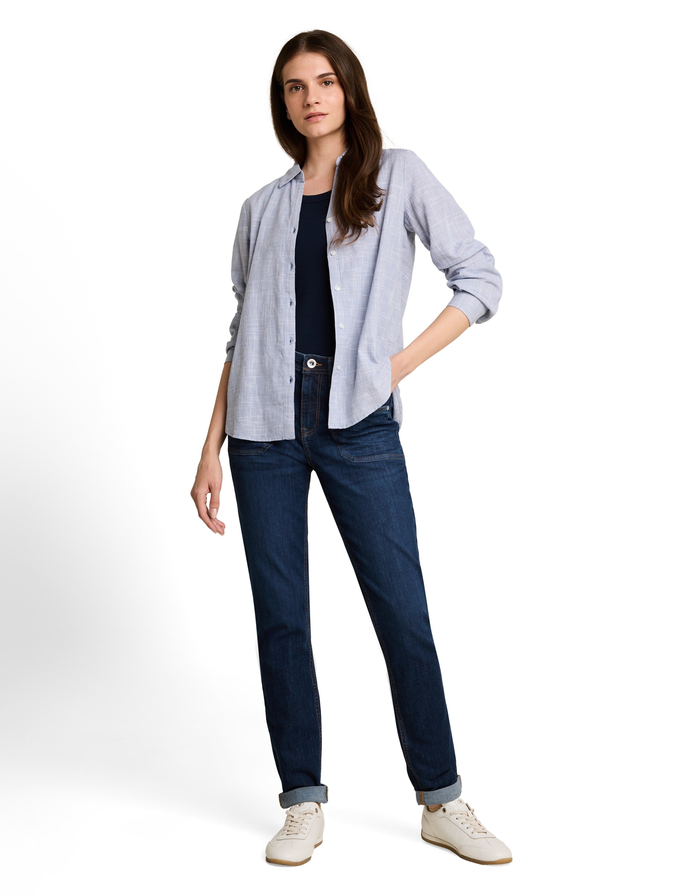 Tom Tailor Damen Jeans Clean Dark Ston