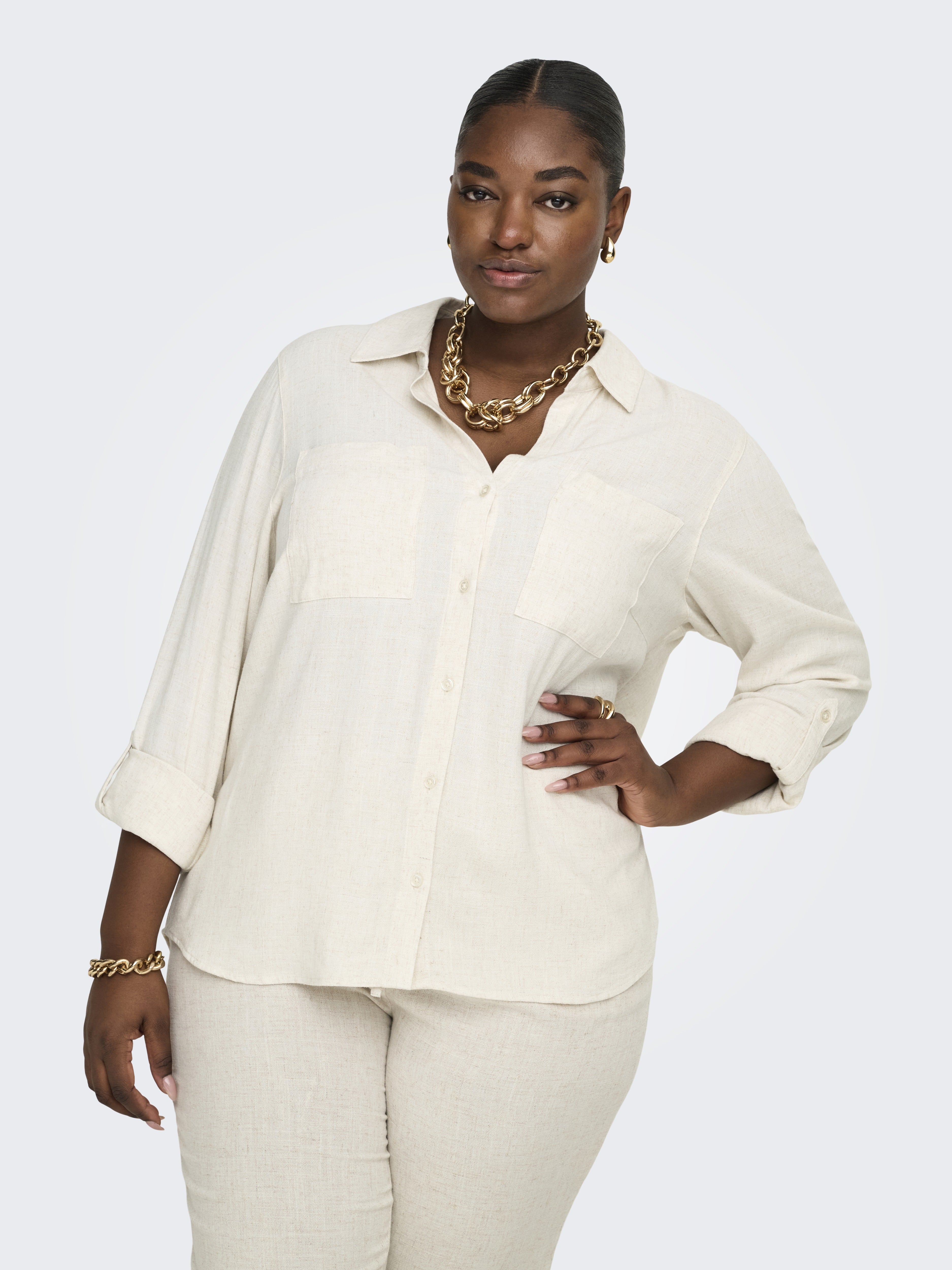 Only Caramkoma Damen Blusen Moonbeam