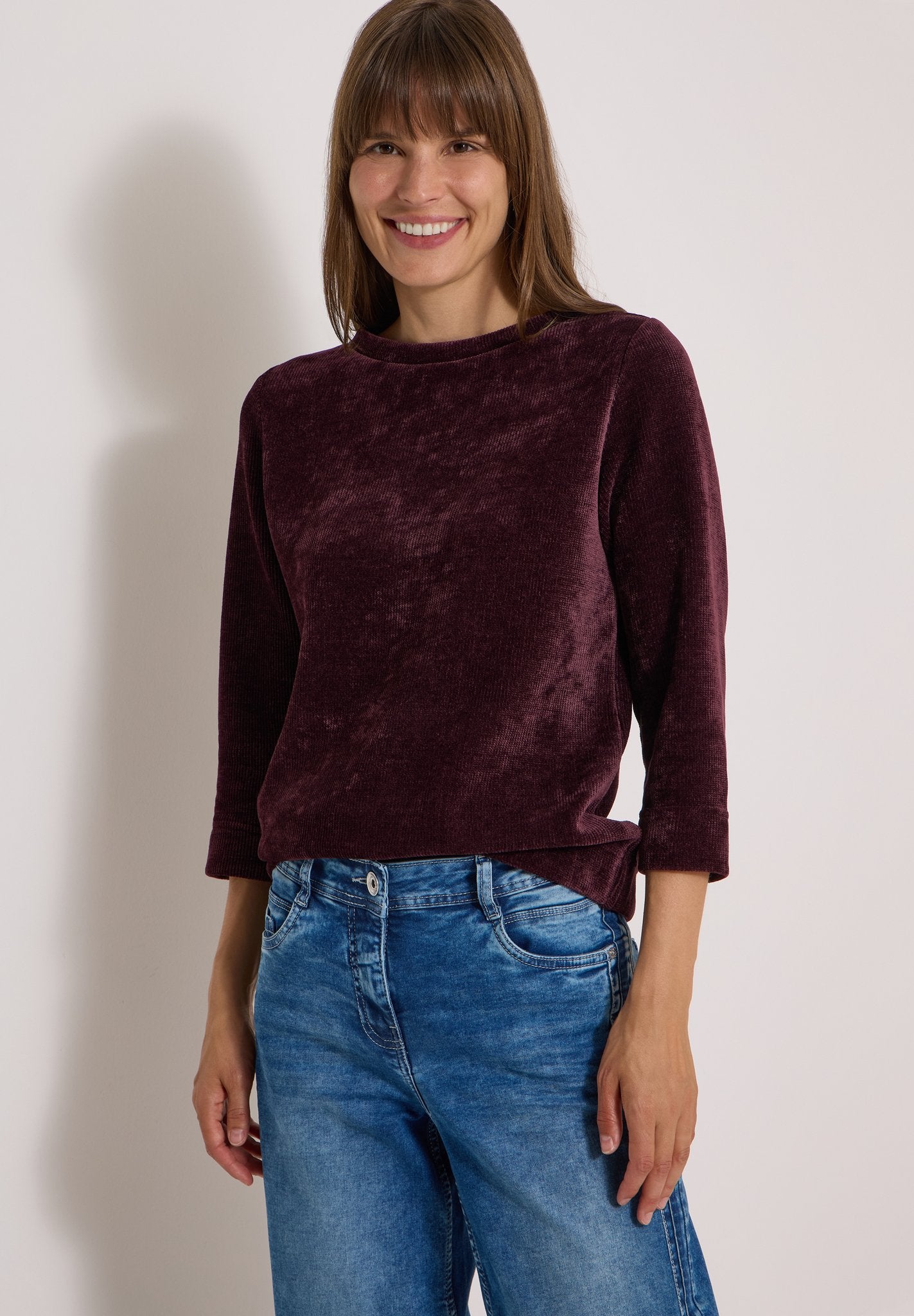 Cecil Damen T-Shirts Berry Red