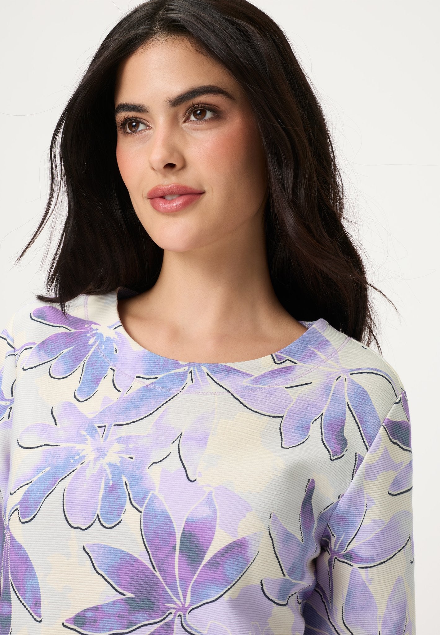 Olsen Damen Sweatshirts Purple Ro