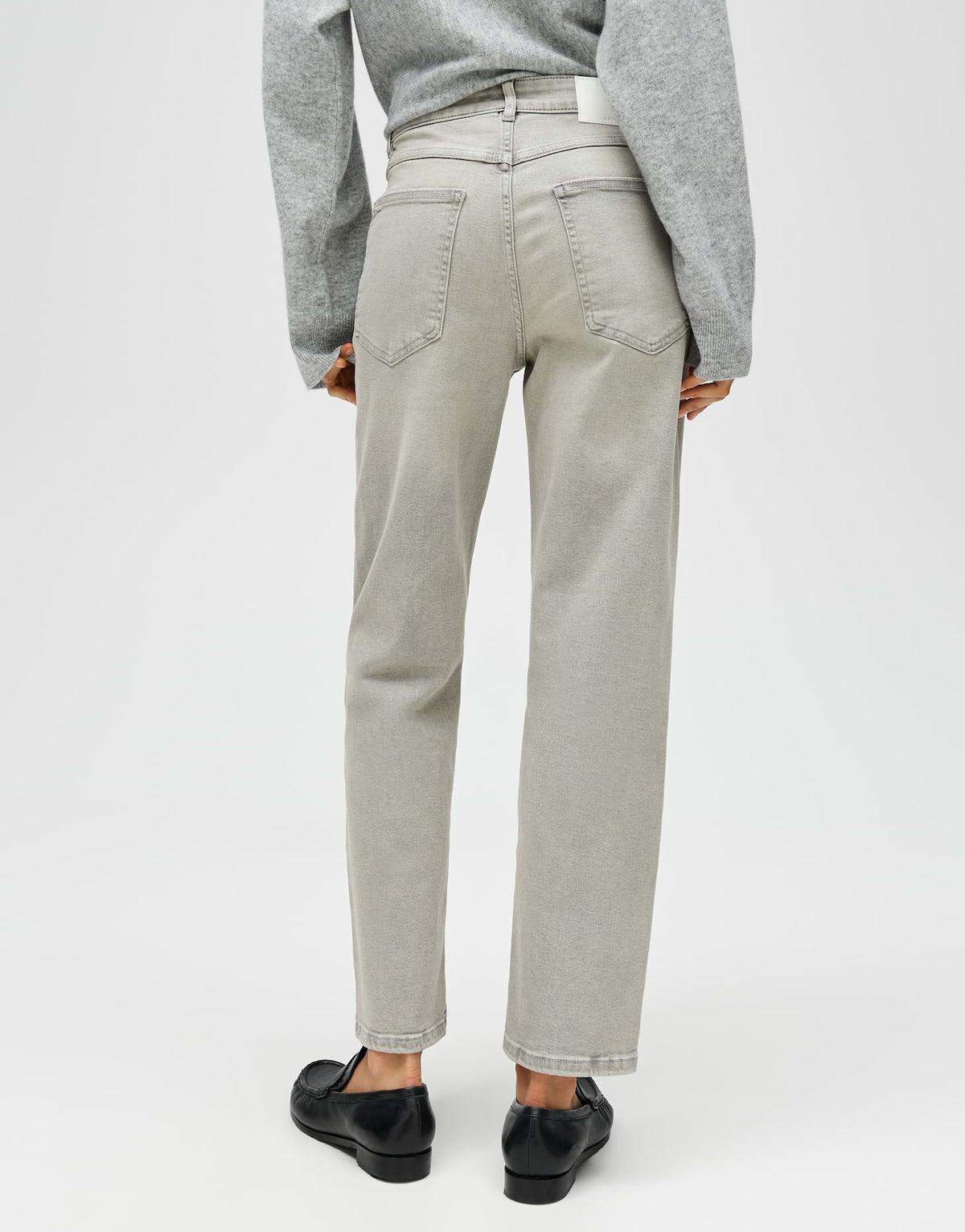Opus Damen Jeans Bright Grey