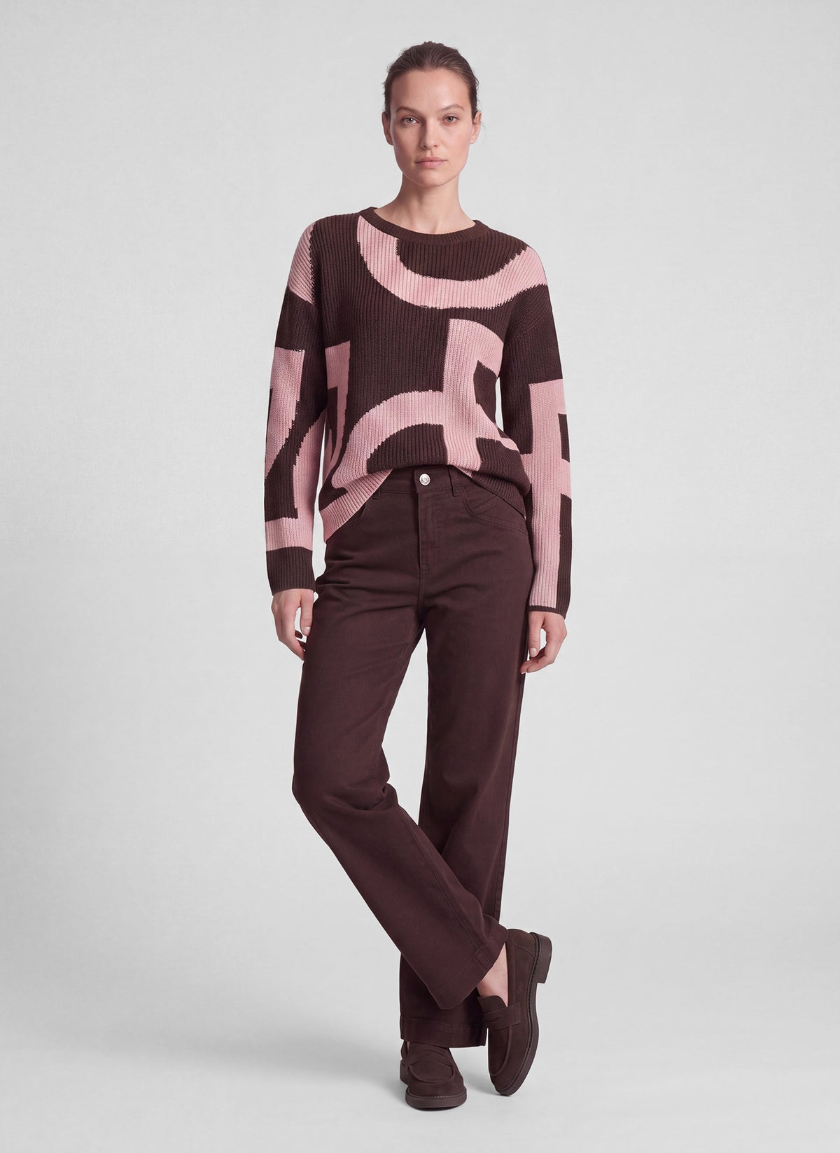 Rabe Damen Pullover Mokka
