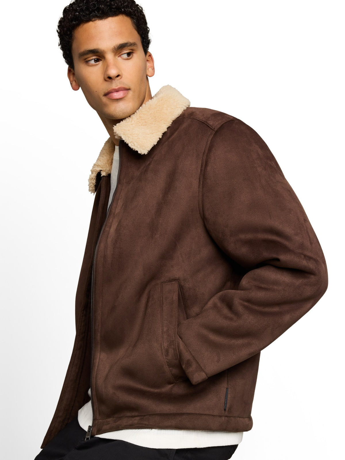 Tom Tailor denim Herren Lederjacken Cool Dark Brown
