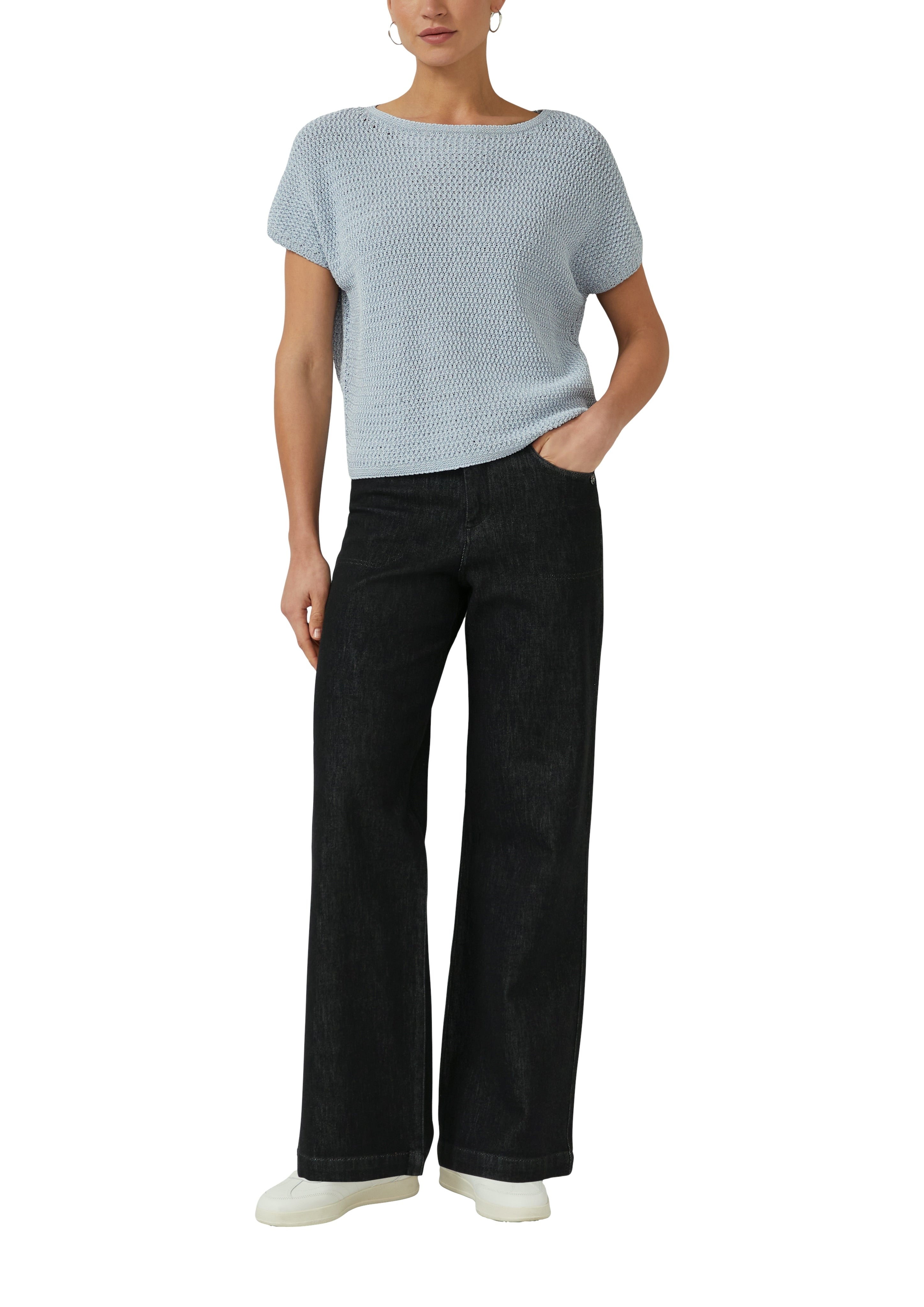 S. Oliver black Damen Pullover Blue