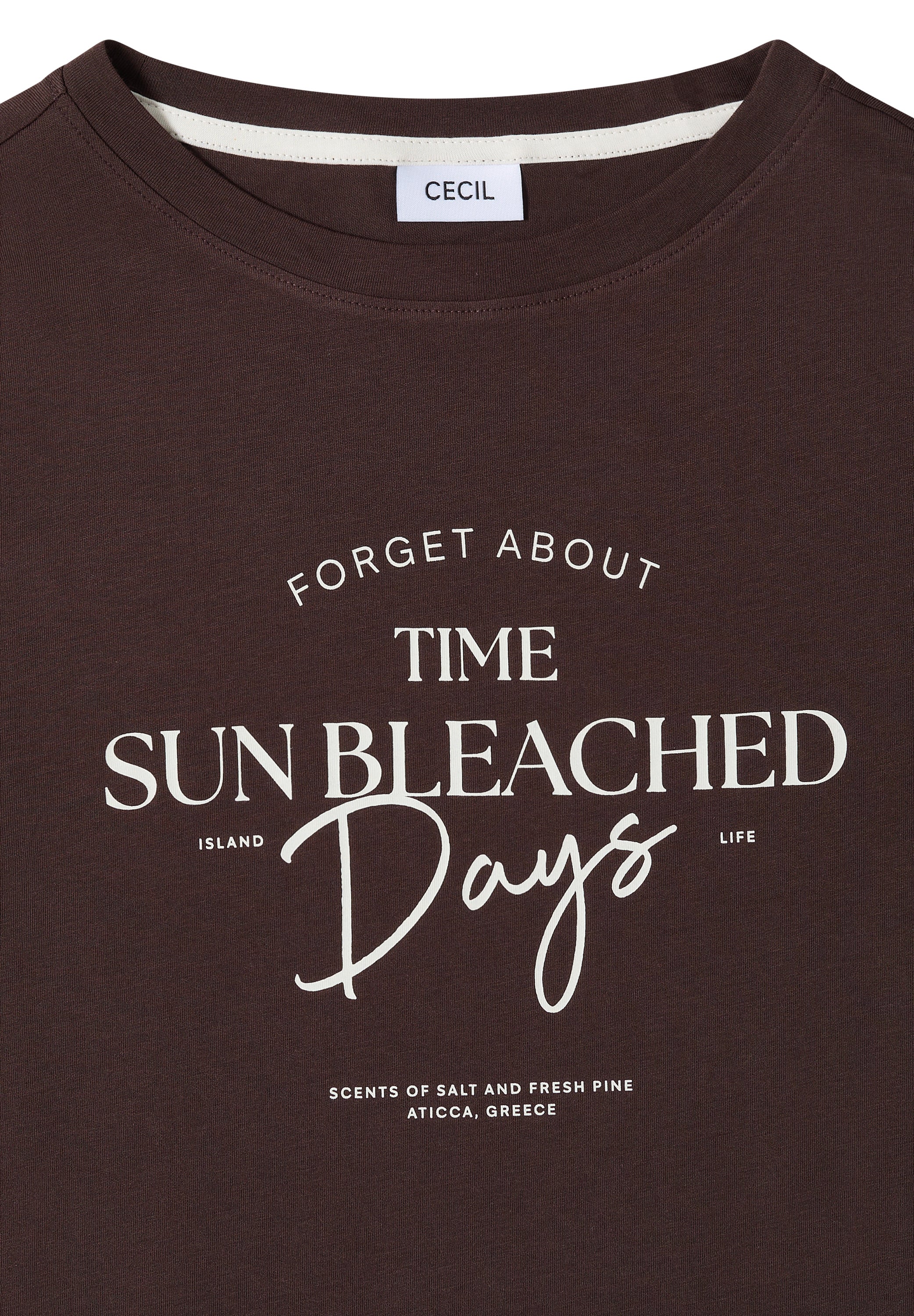 Cecil Damen T-Shirts Brown Cac